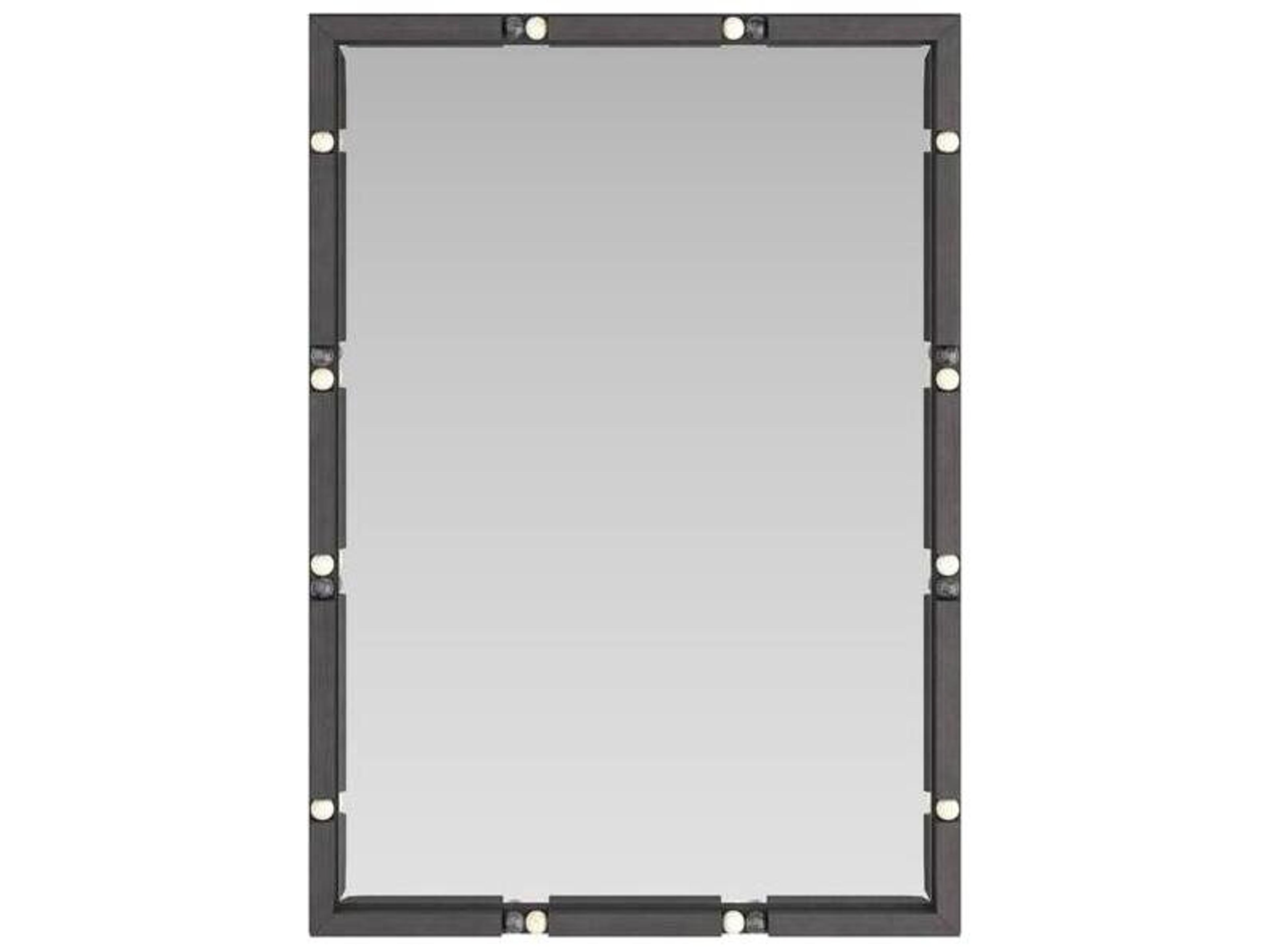Arteriors Home Ebony White Wall Mirror Rectangular