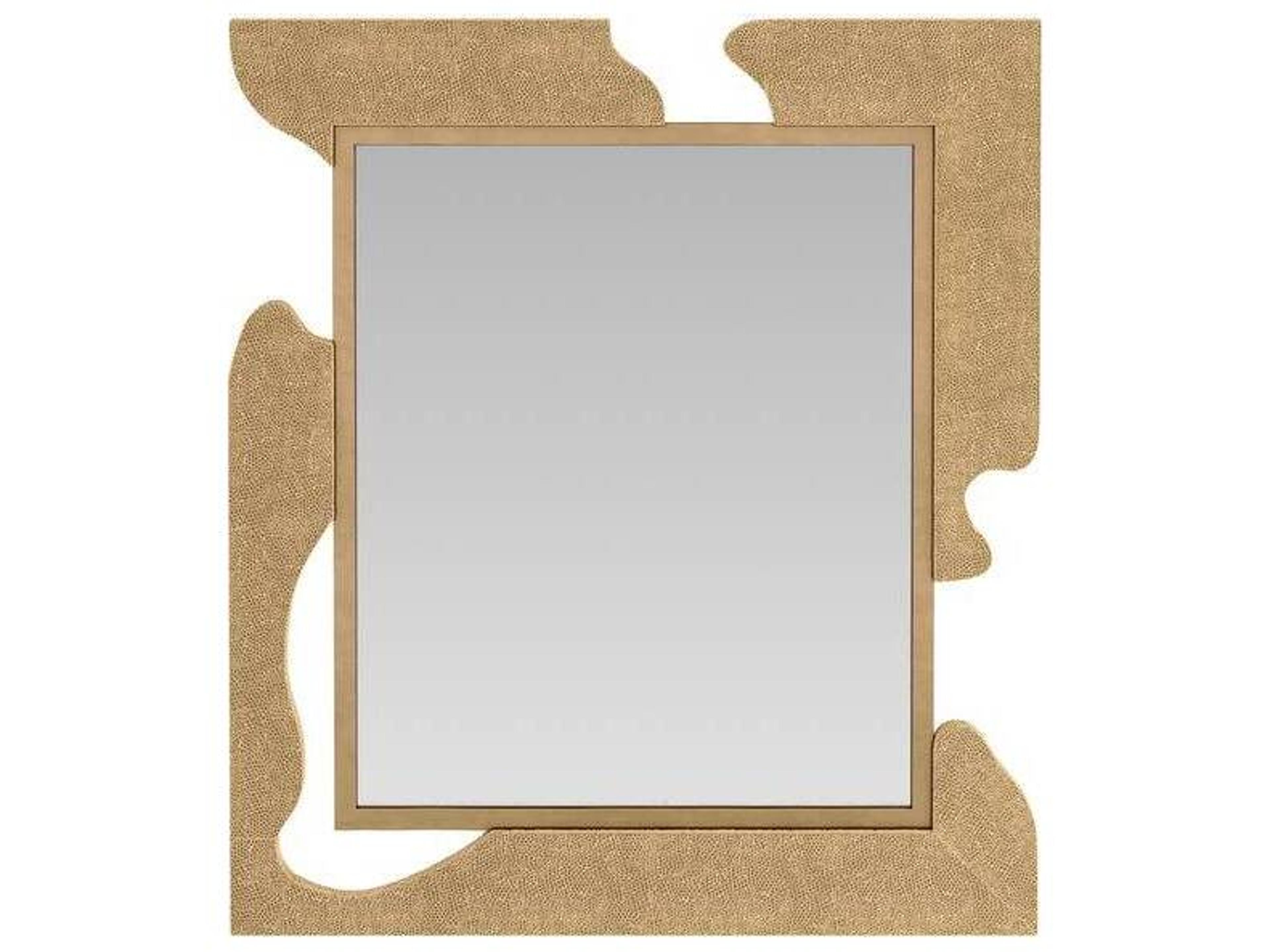 Zayden Mirror Abstract Antique Brass