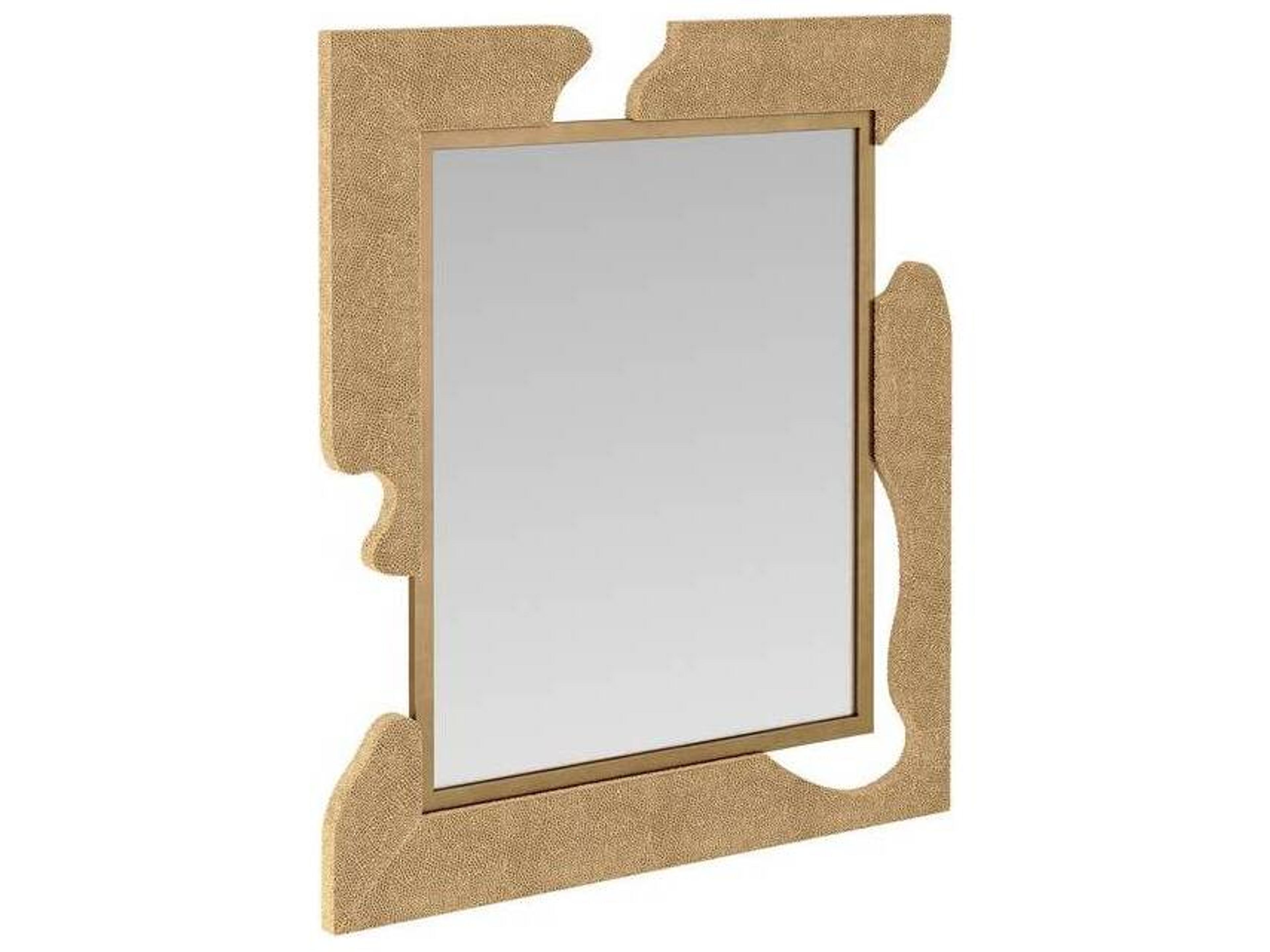 Arteriors Home Antique Brass Plain Wall Mirror Rectangular