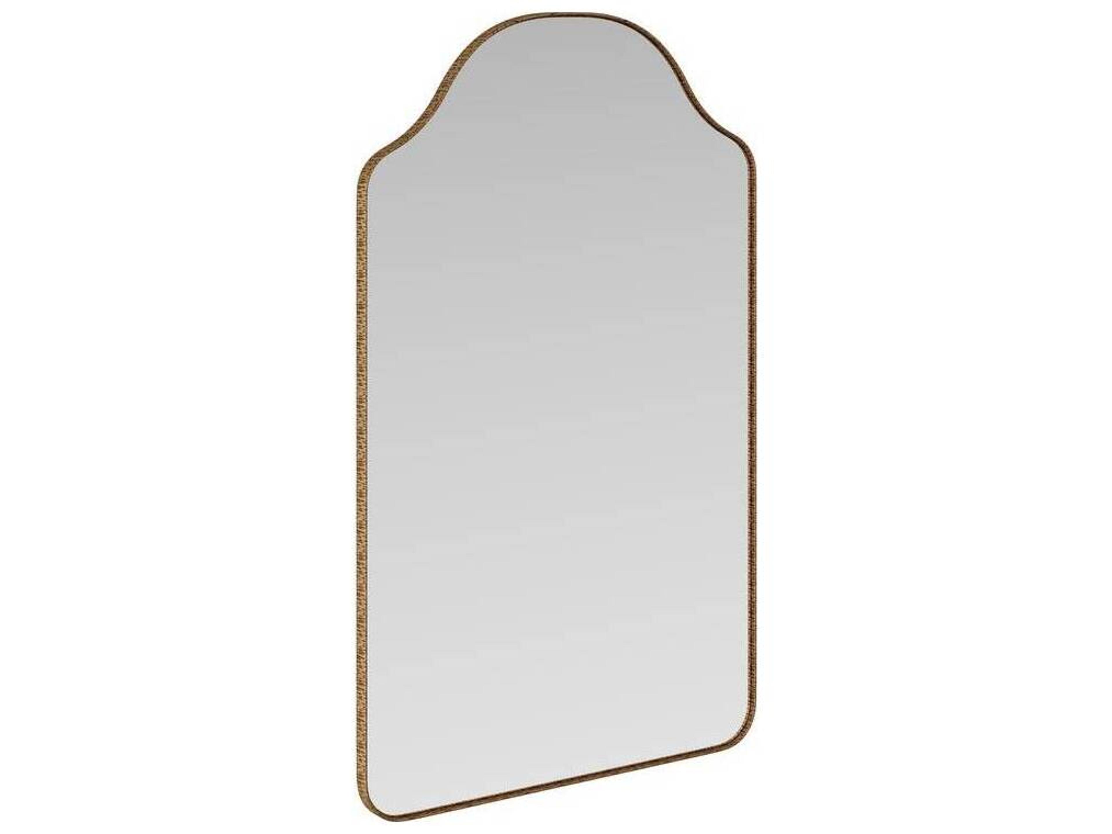 Arteriors Home Antique Brass Plain Wall Mirror Rectangular