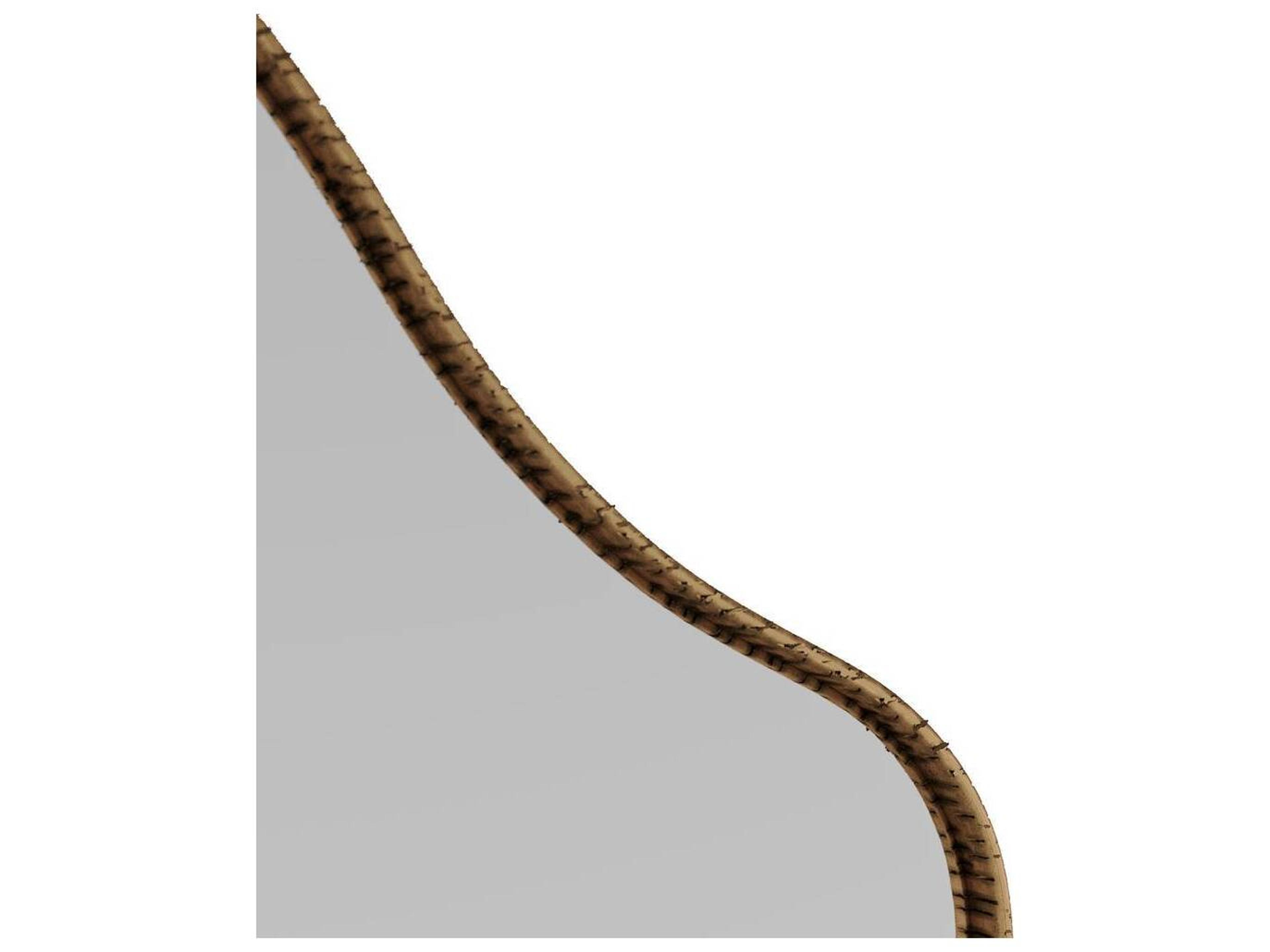 Arteriors Home Antique Brass Plain Wall Mirror Rectangular