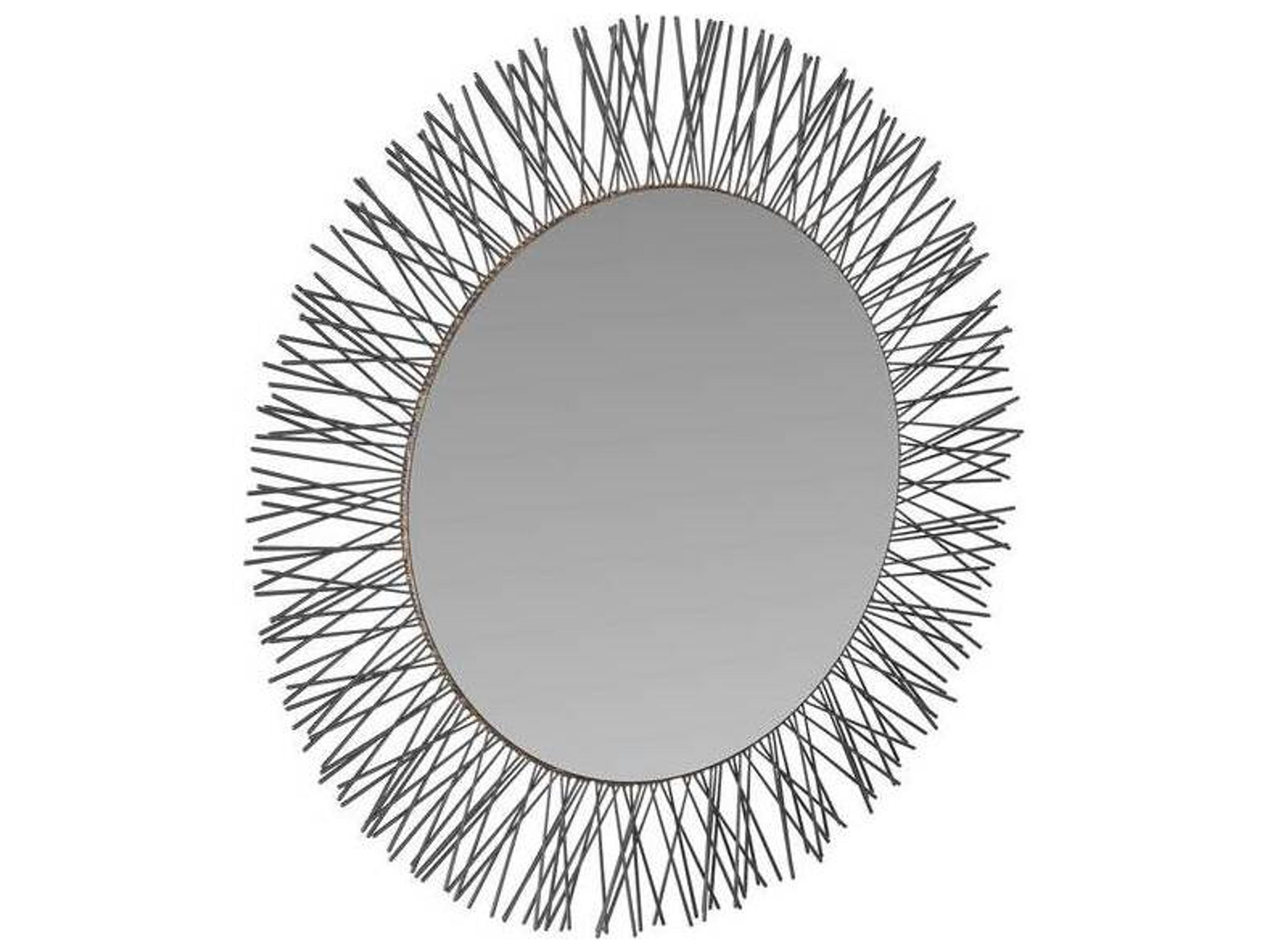 Arteriors Home Burnished Iron Wall Mirror Sunburst