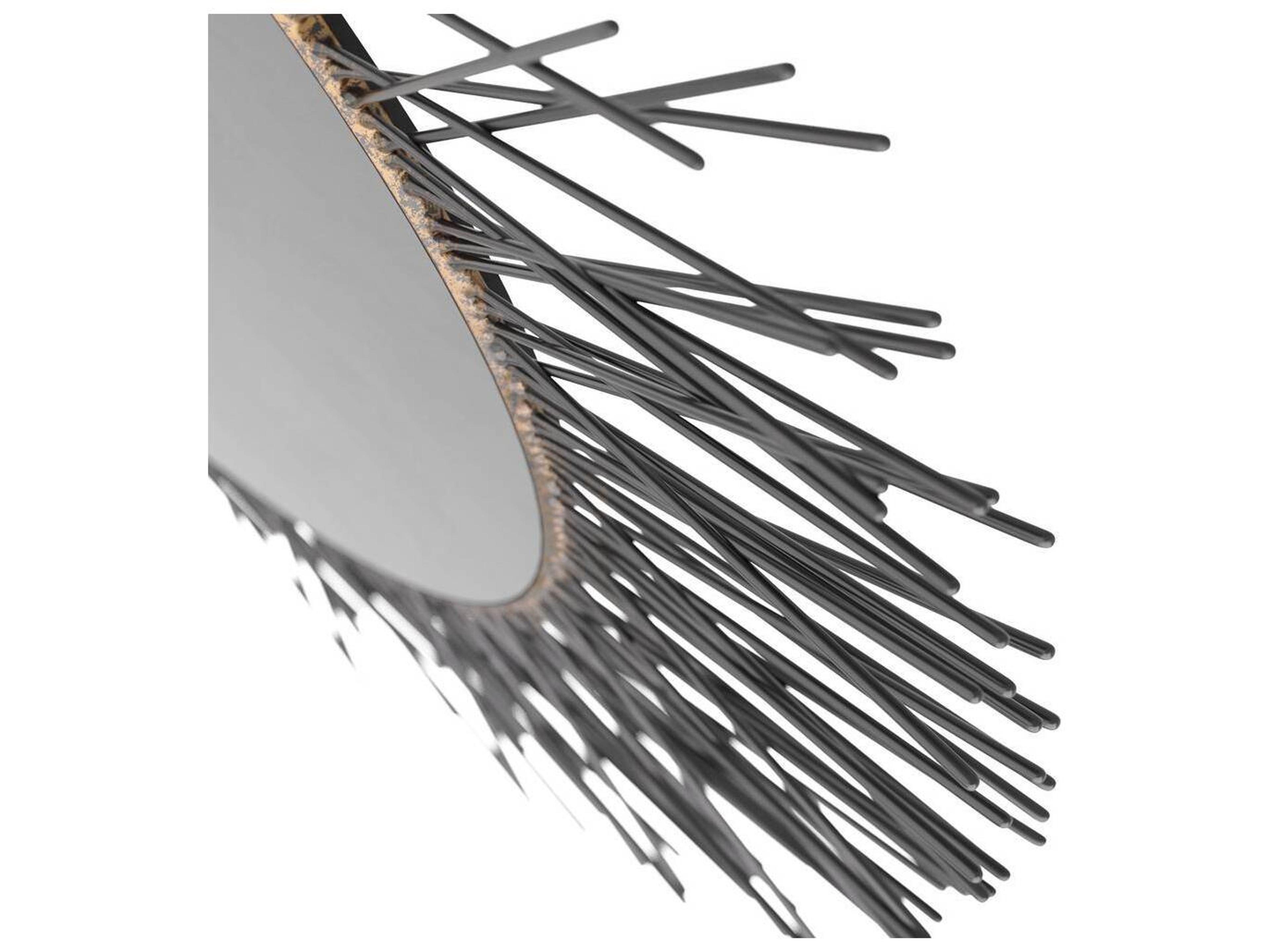 Arteriors Home Burnished Iron Wall Mirror Sunburst