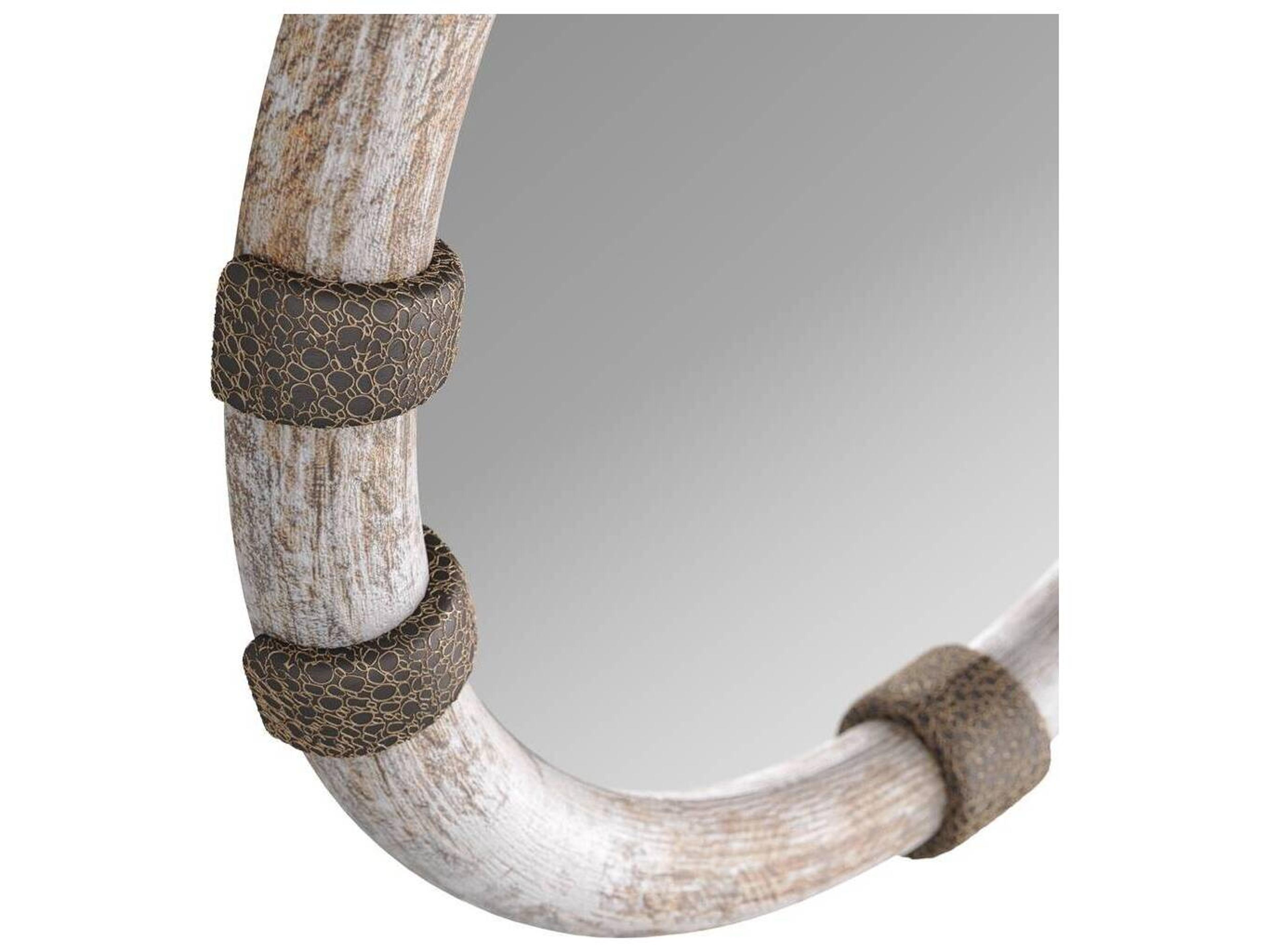 Arteriors Home Limewash Bronze Wall Mirror Round