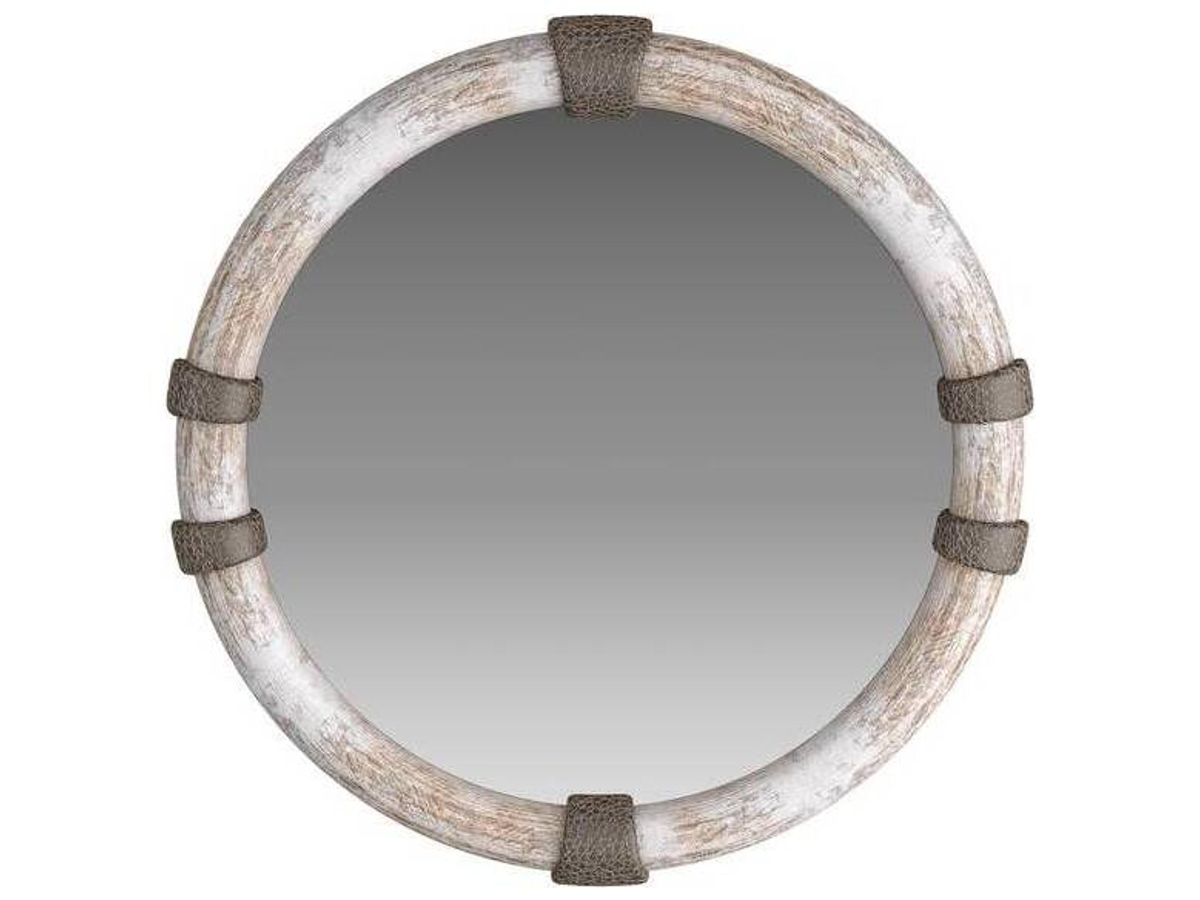 Arteriors Home Limewash Bronze Wall Mirror Round