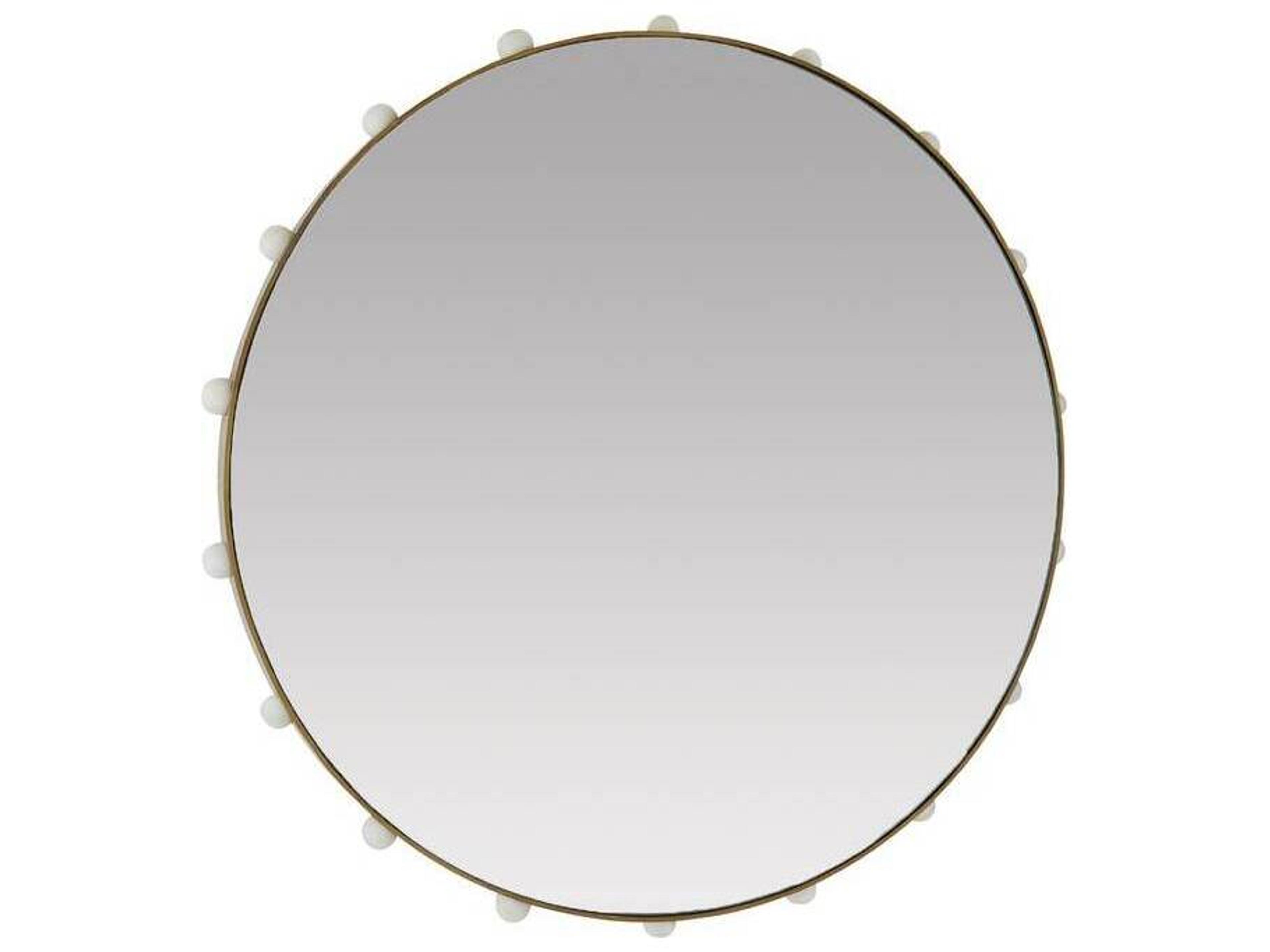 Estera Mirror Round with Marble Details