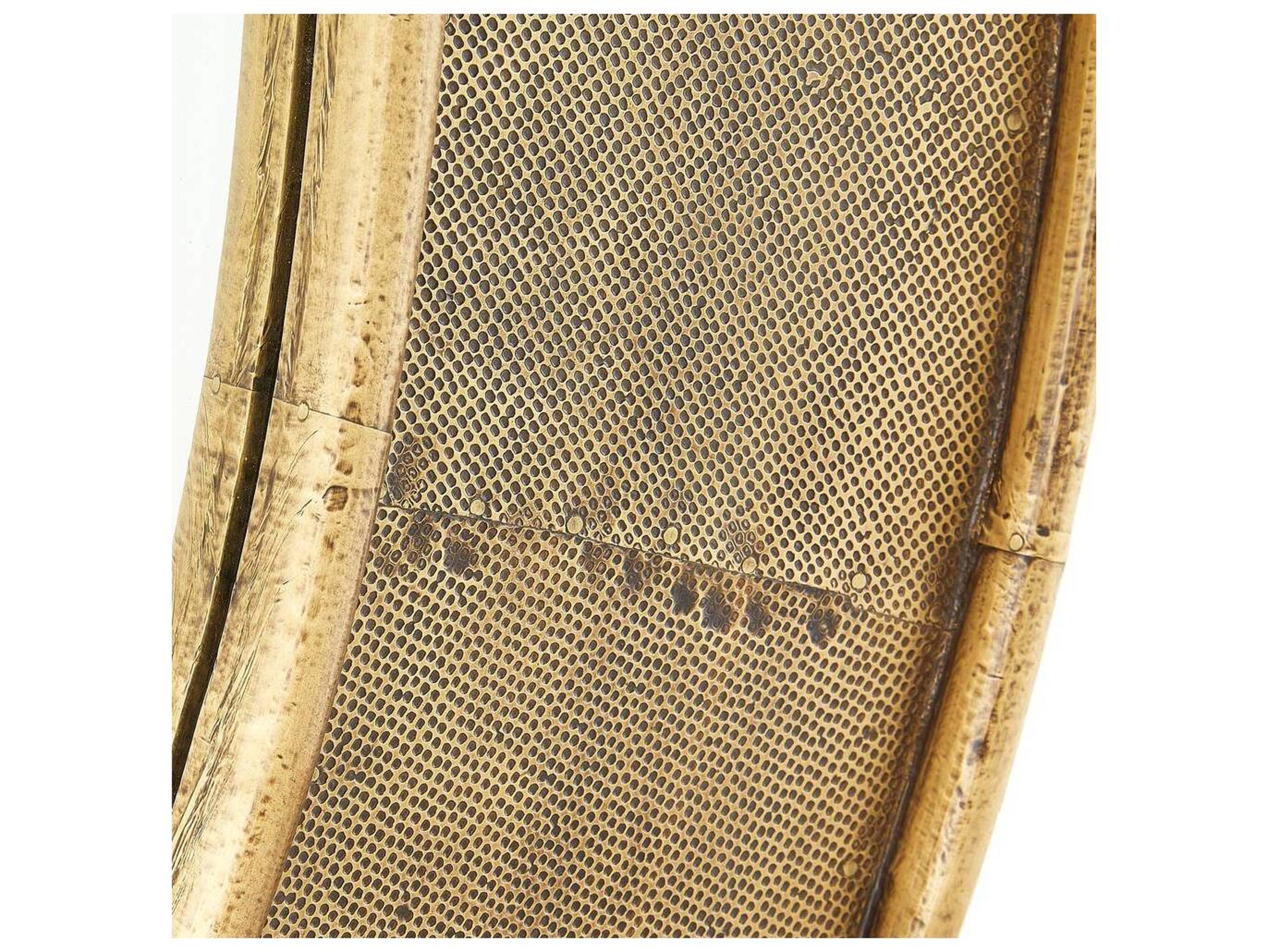 Arteriors Home Antique Brass Plain Wall Mirror Oval