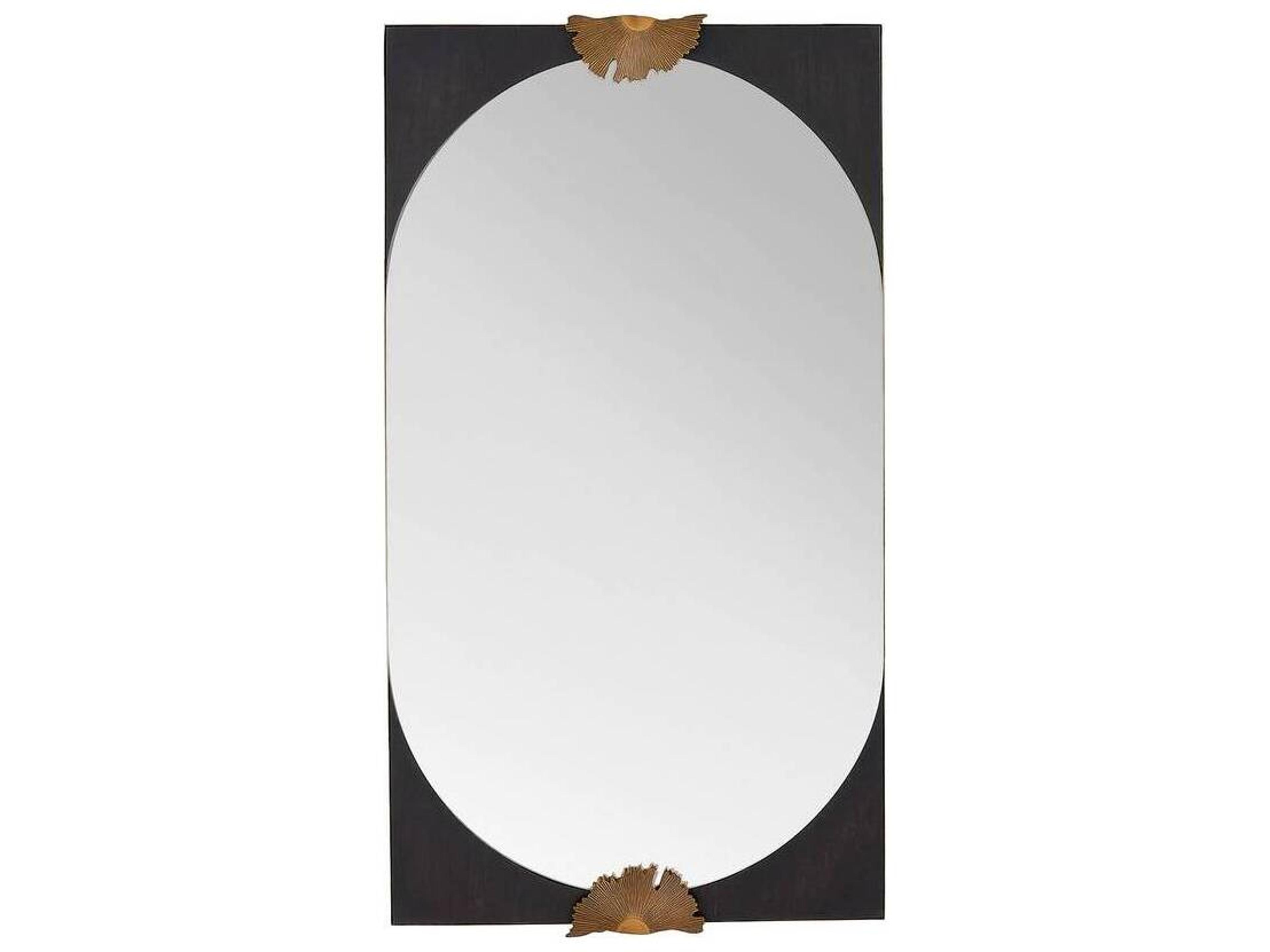 Envy Mirror Antique Brass and Ebony