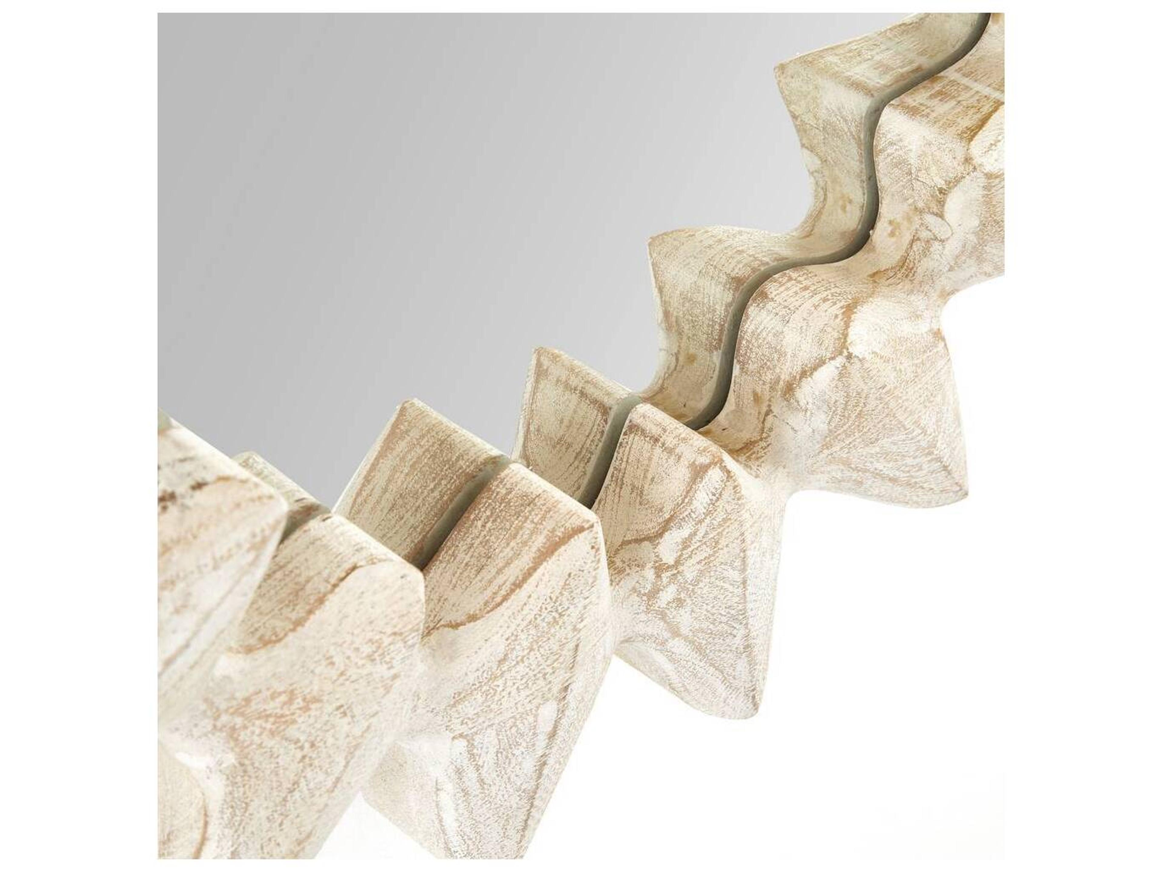 Arteriors Home Whitewash Plain Wall Mirror Oval