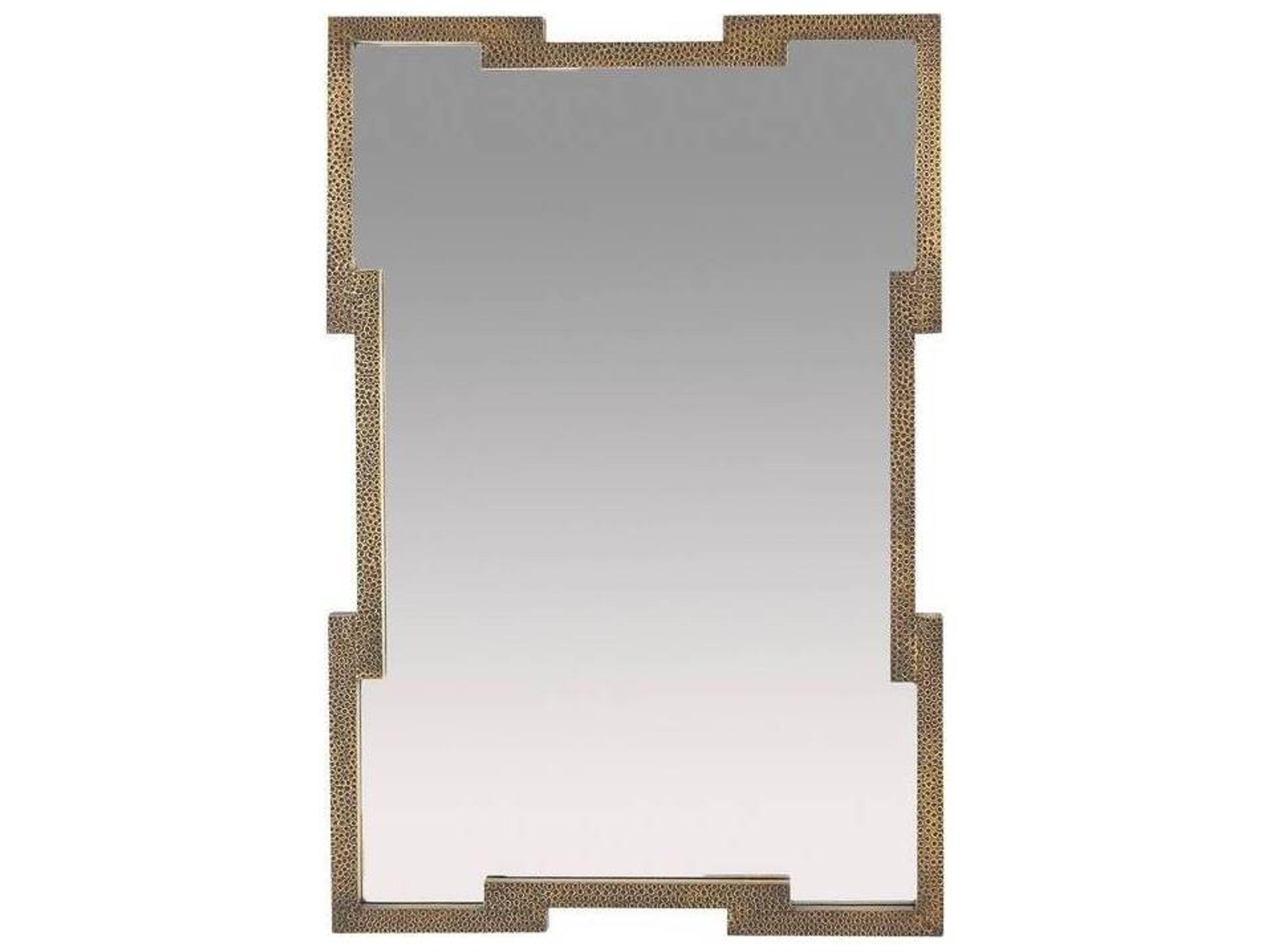 Arteriors Home Antique Brass Plain Wall Mirror Rectangular