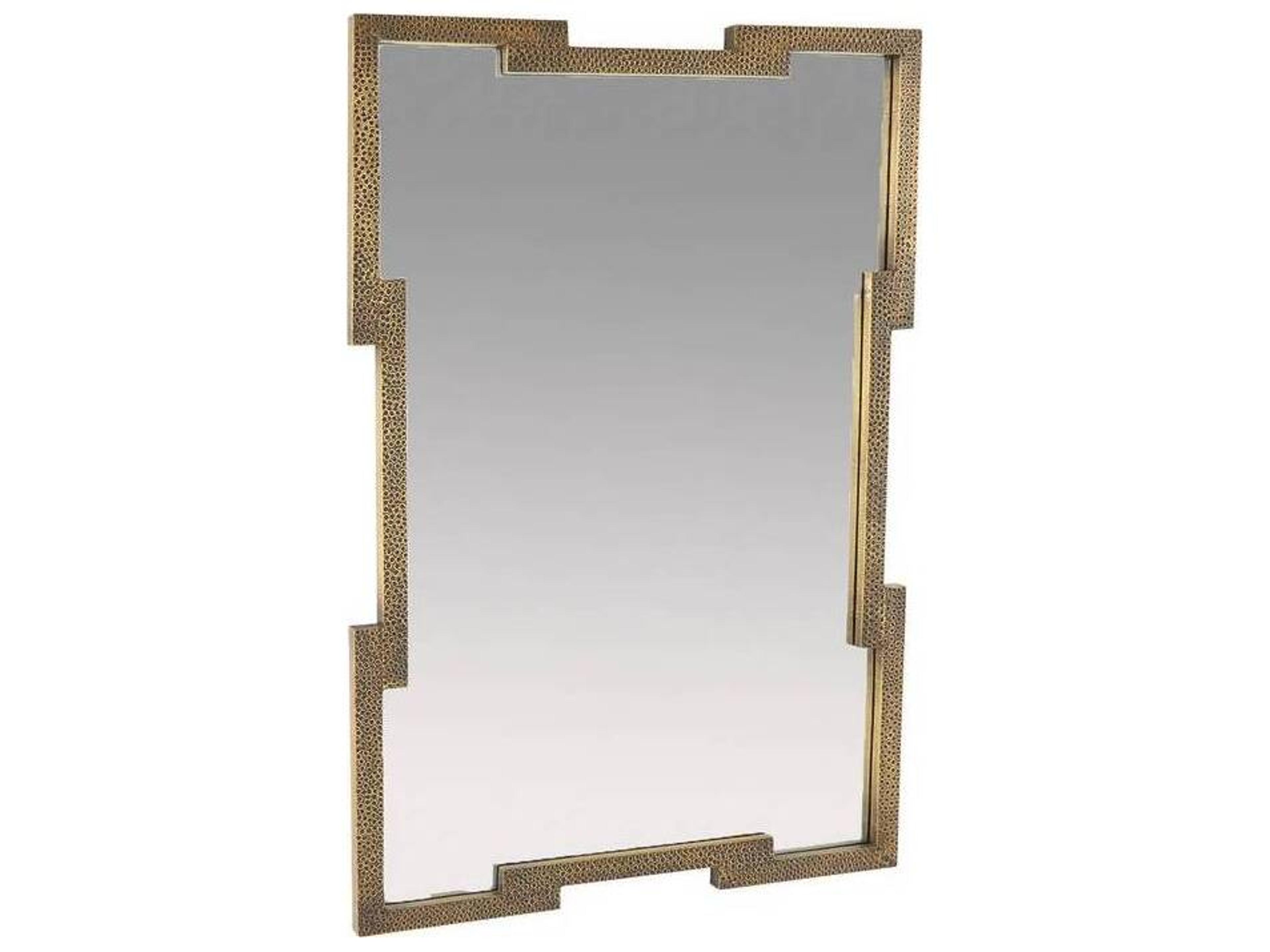 Arteriors Home Antique Brass Plain Wall Mirror Rectangular