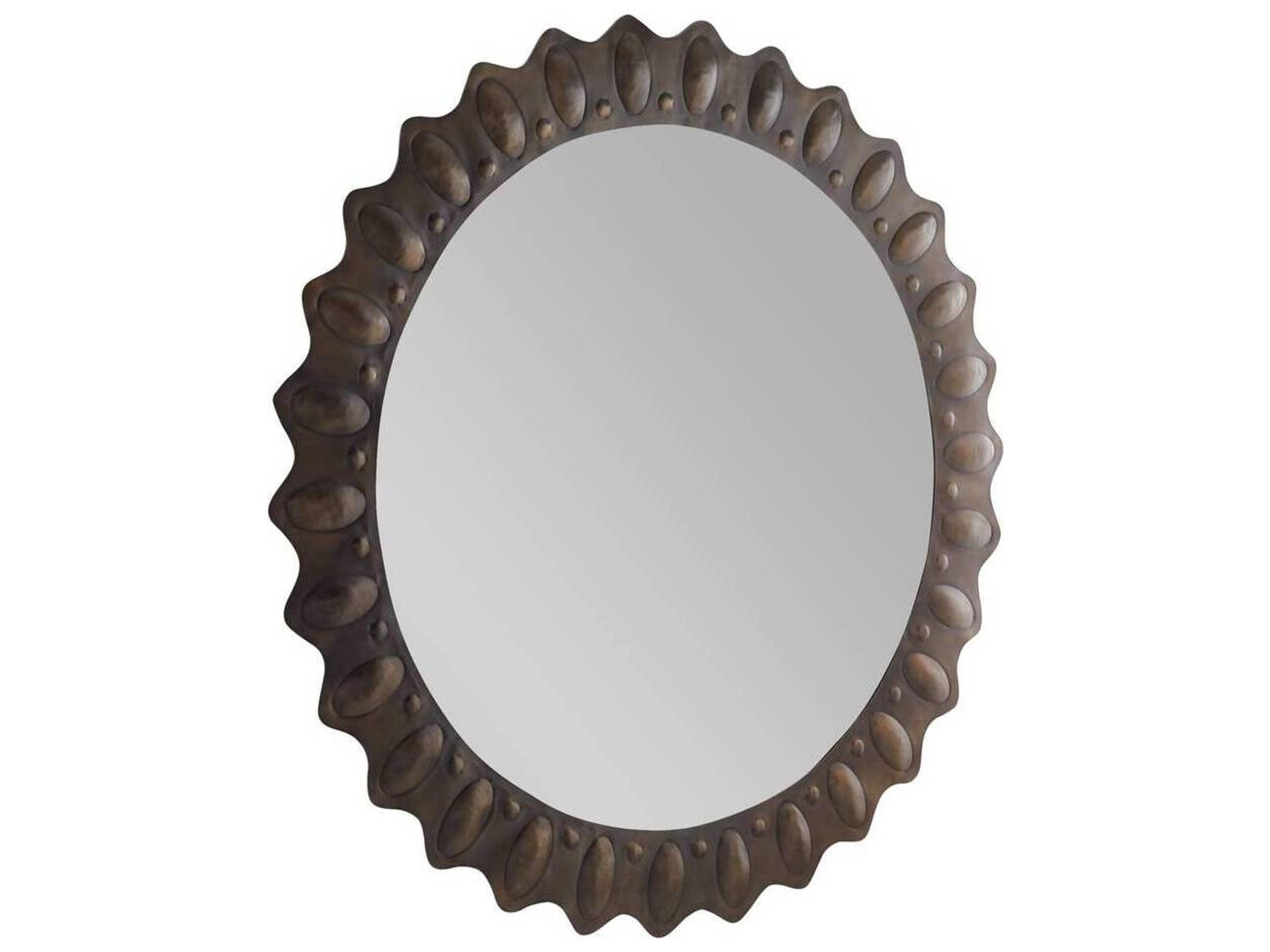 Arteriors Home Bronze Plain Wall Mirror Round
