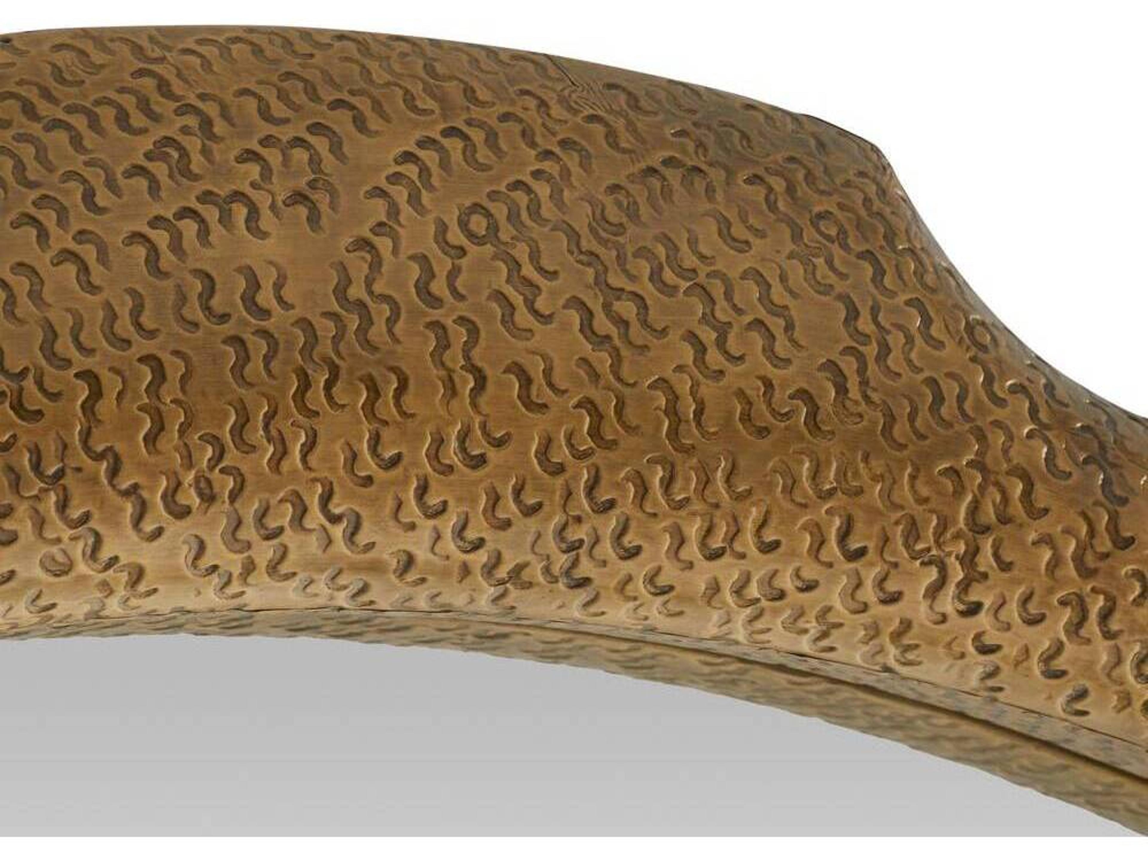 Arteriors Home Antique Brass Plain Floor Mirror