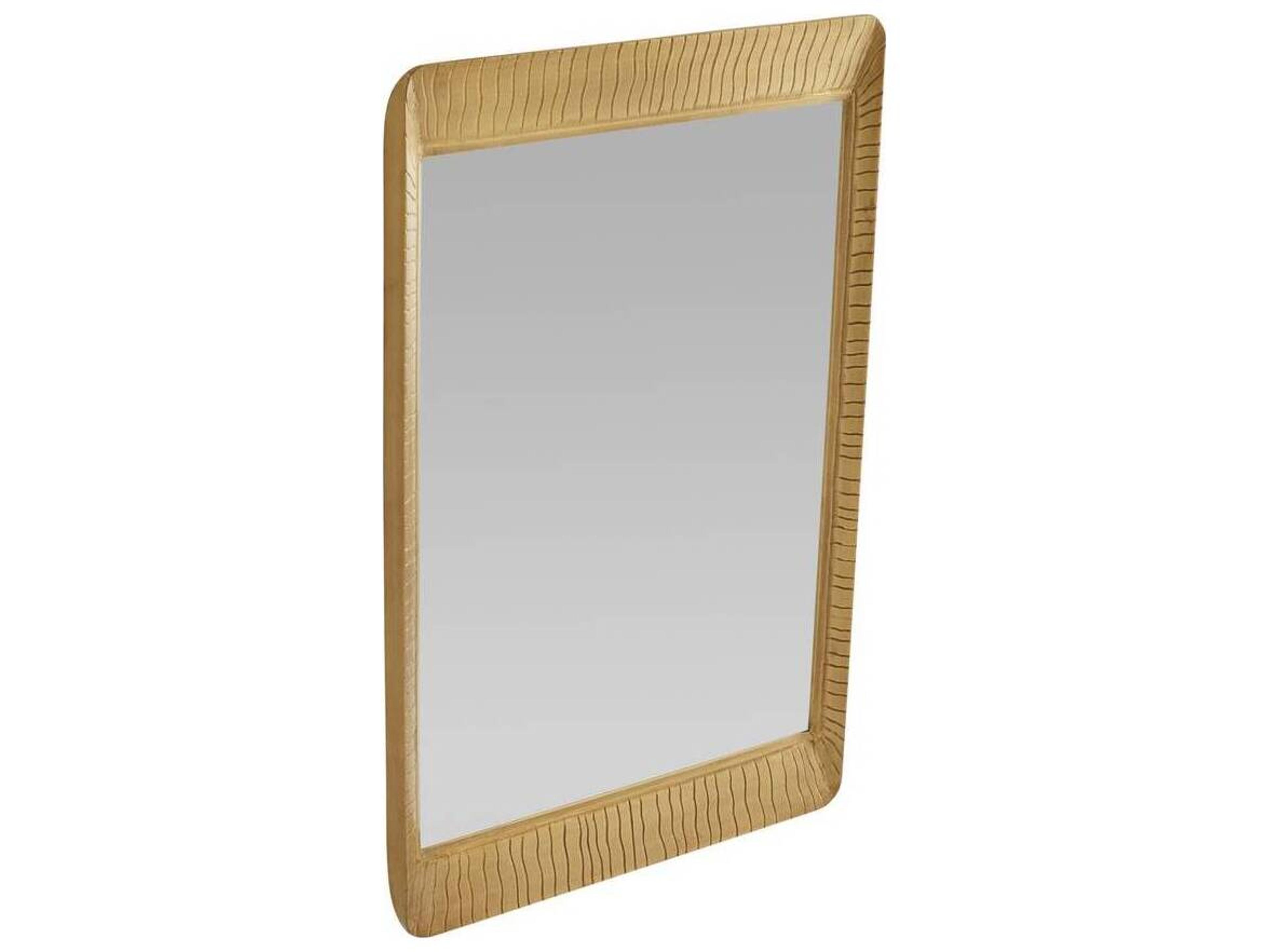 Arteriors Home Antique Brass Beveled Wall Mirror Rectangular