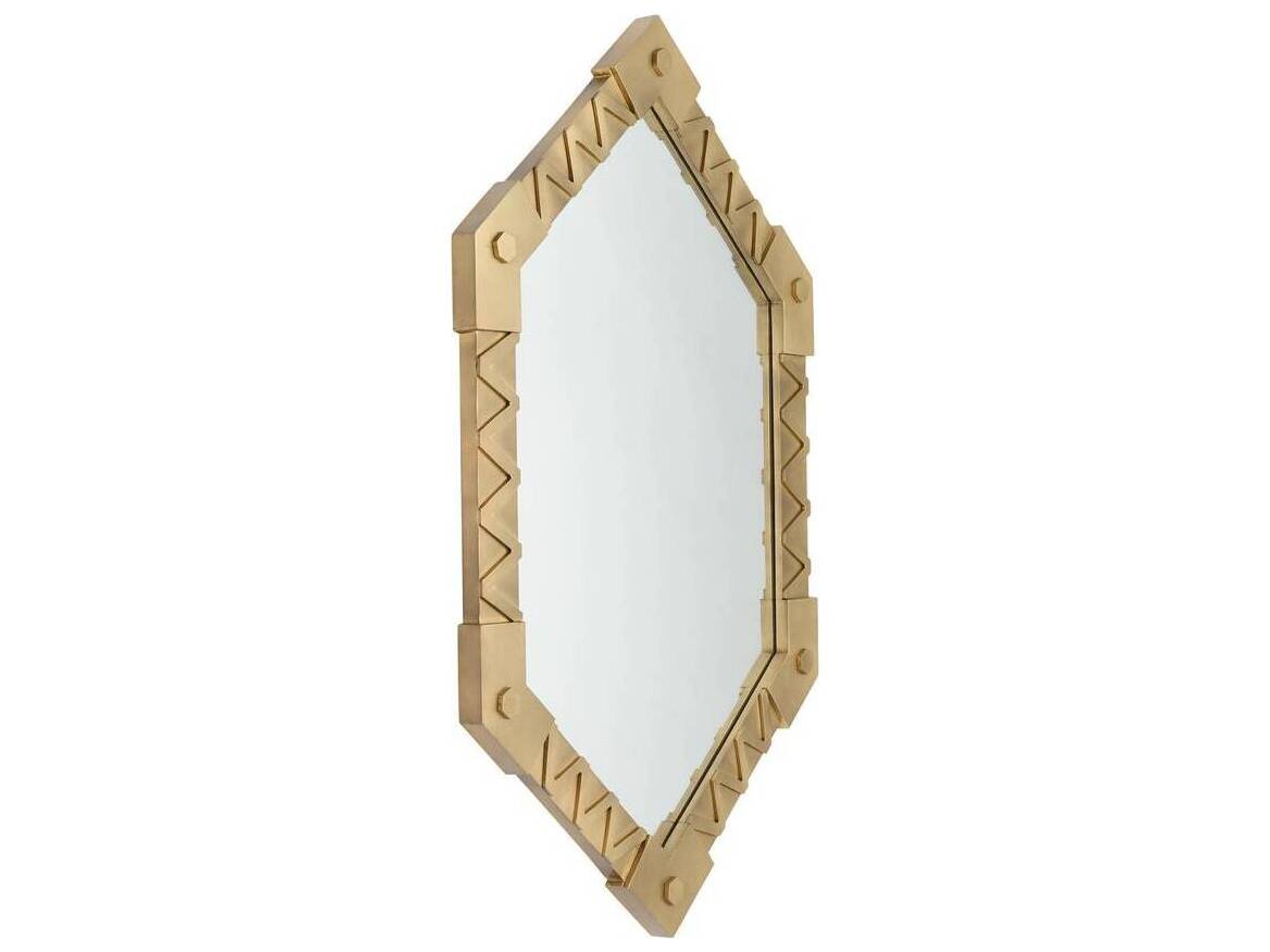 Arteriors Home Antique Brass Plain Wall Mirror