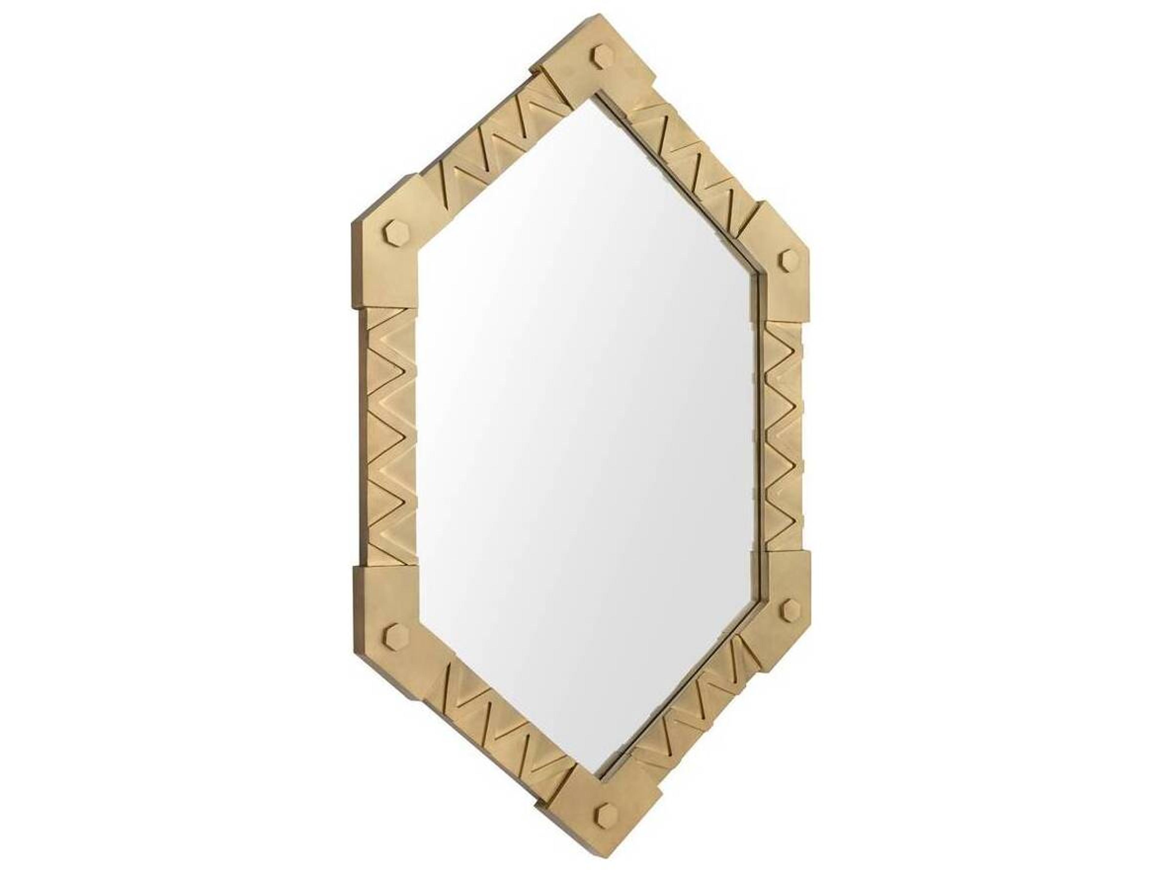 Arteriors Home Antique Brass Plain Wall Mirror