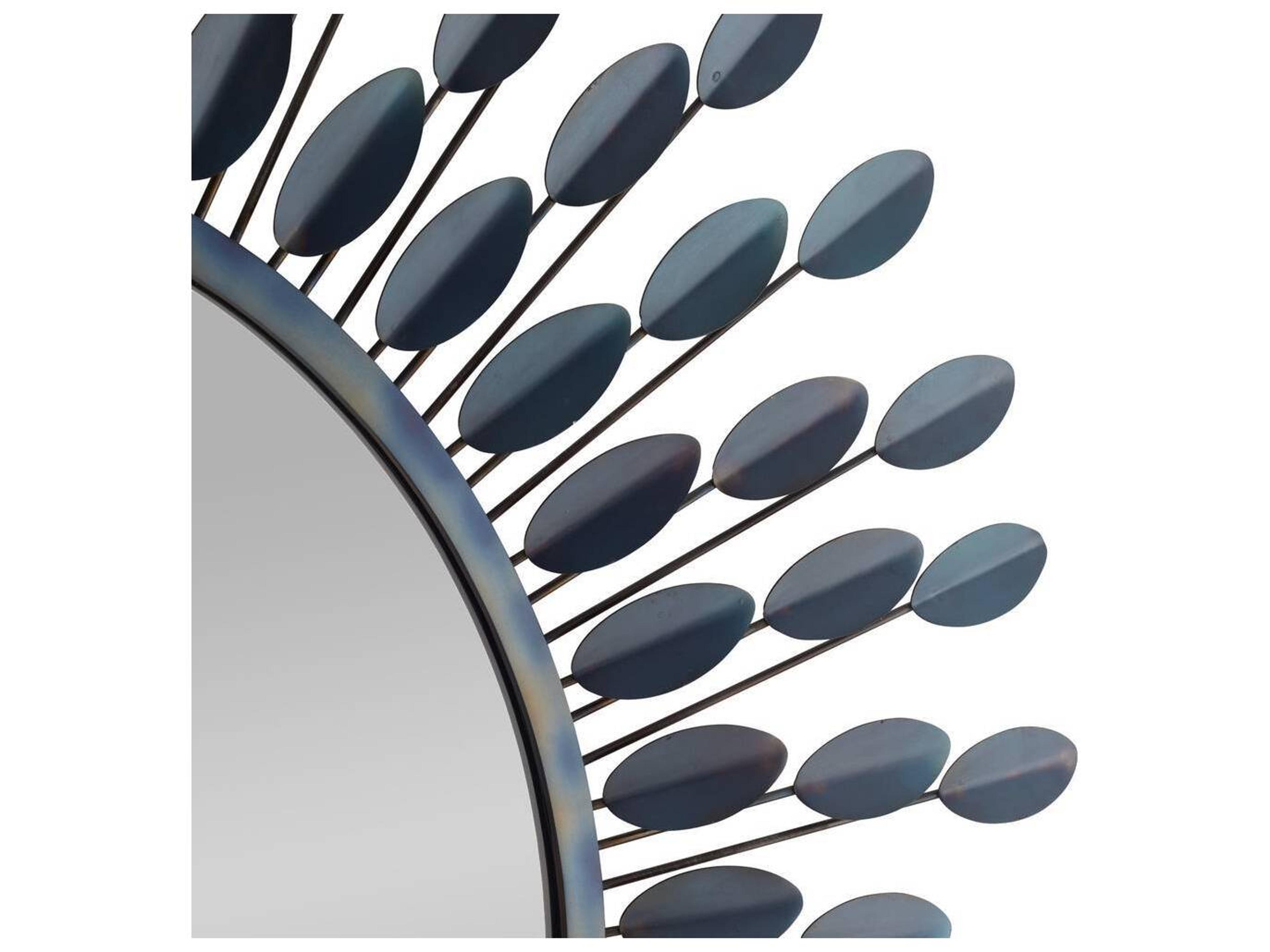 Arteriors Home Burnt Iron Plain Wall Mirror Sunburst