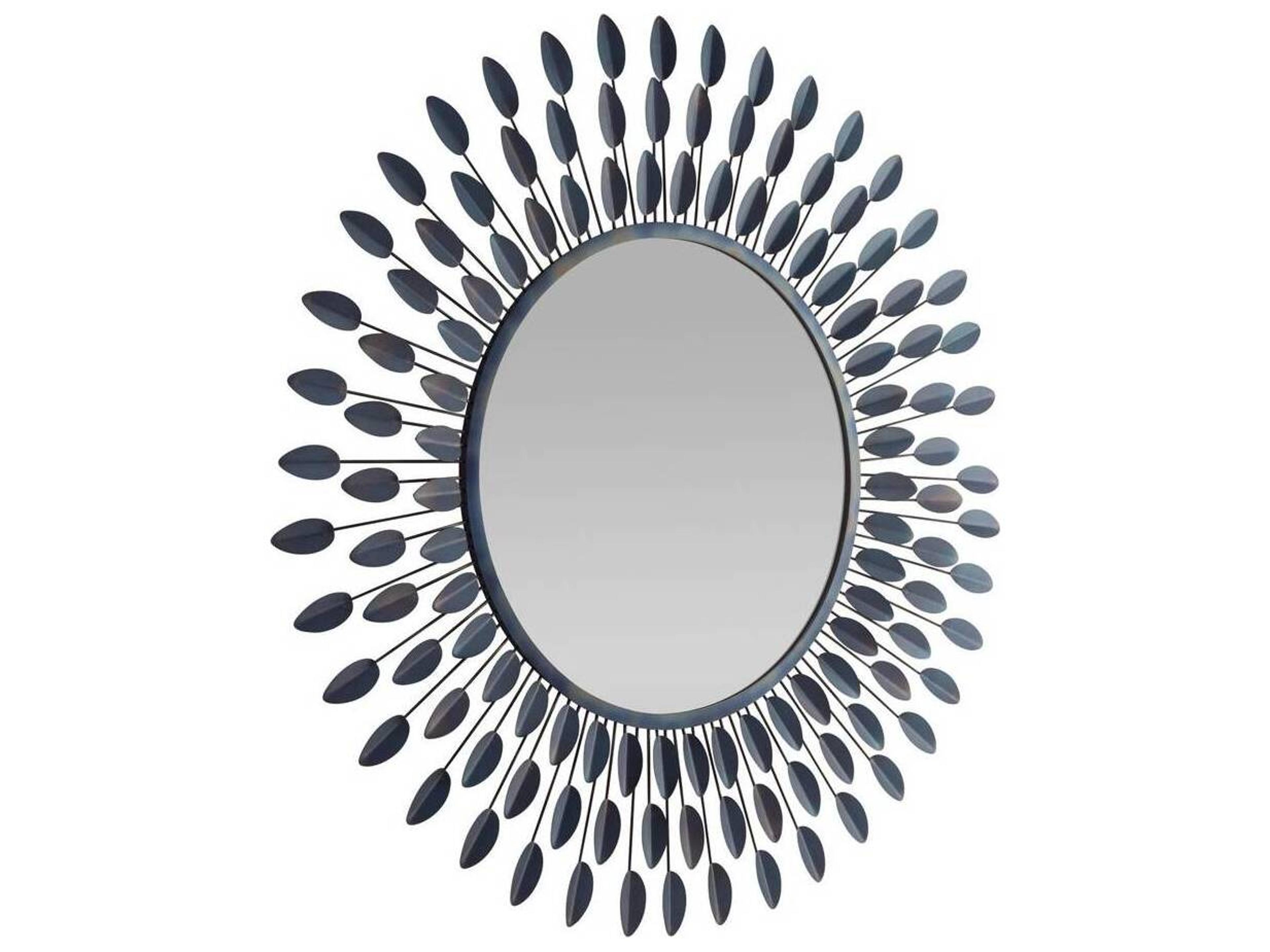 Arteriors Home Burnt Iron Plain Wall Mirror Sunburst