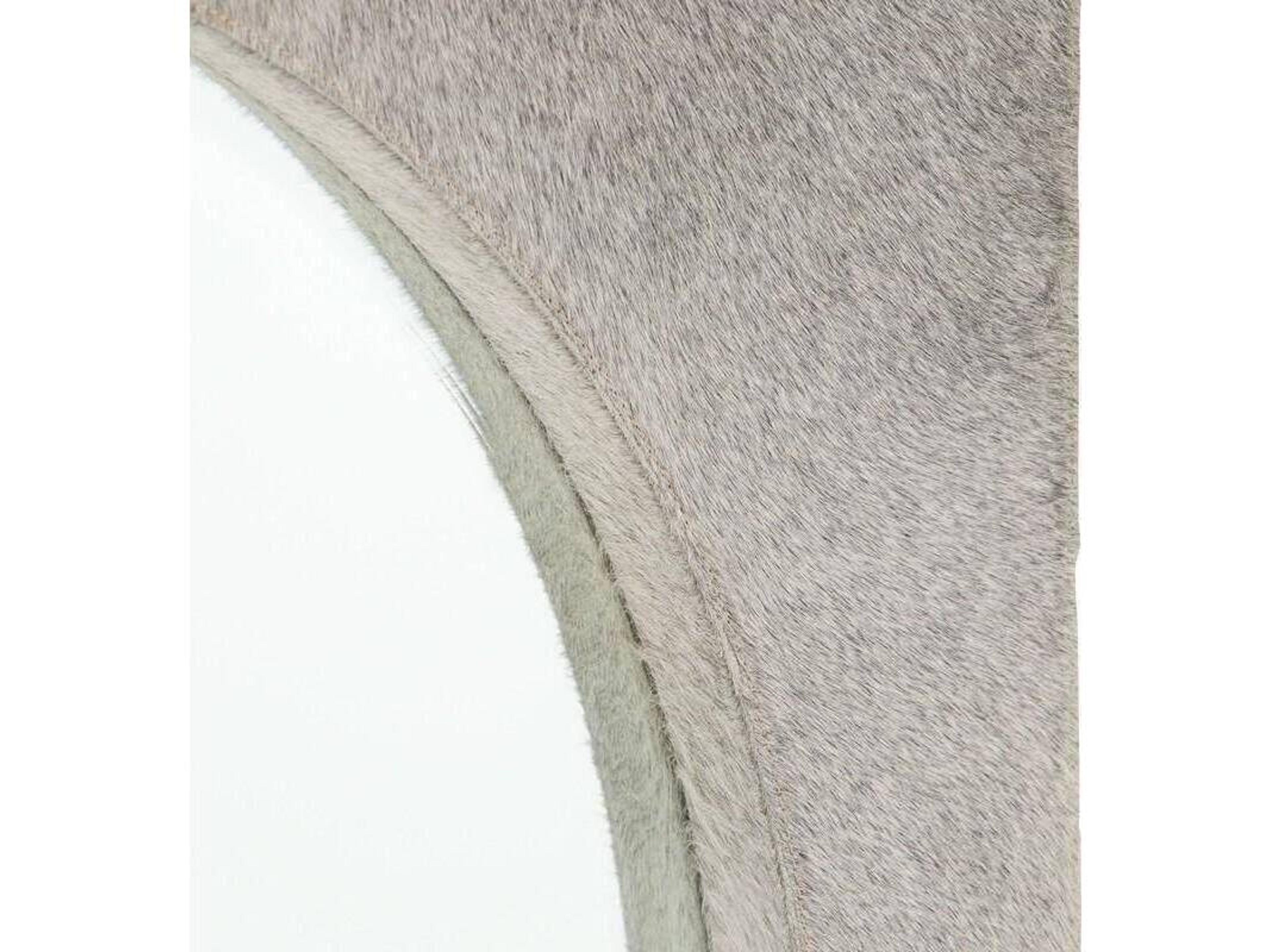 Arteriors Home Kristen Gray Antique Brass Plain Gold Round Wall Mirror