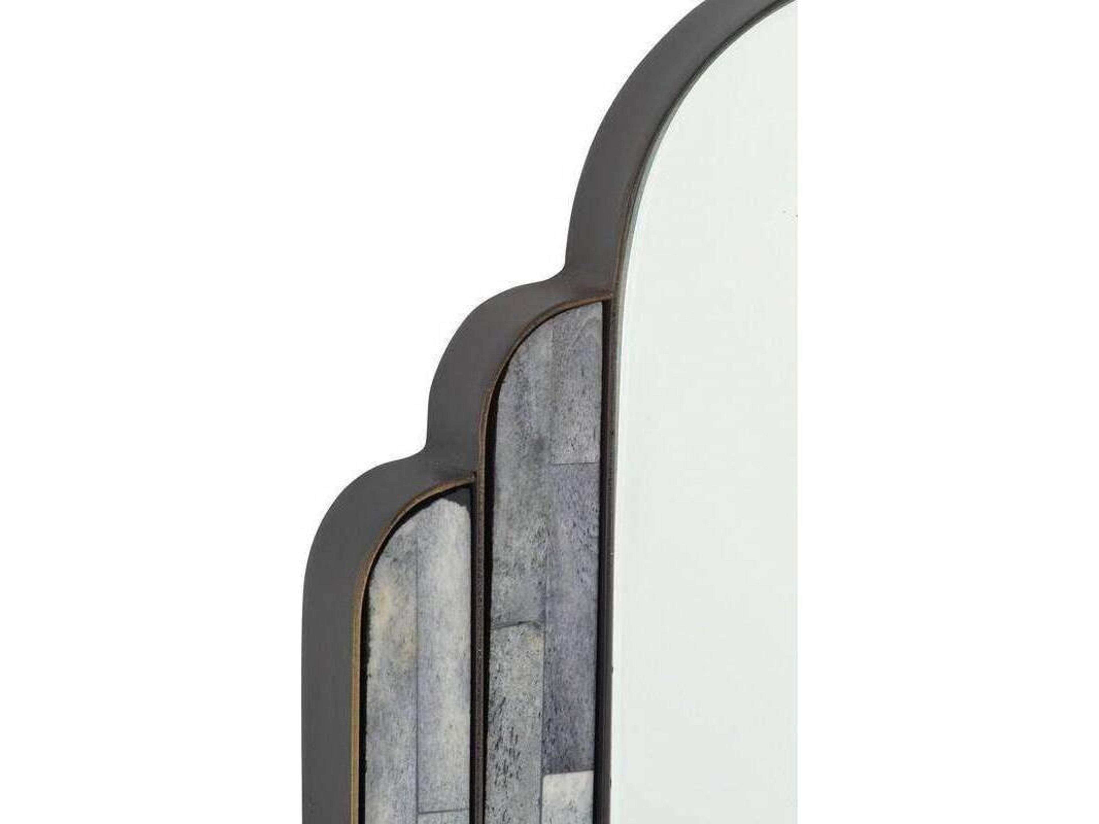 Arteriors Home Iyla Gray Bronze Plain Black Rectangular Wall Mirror