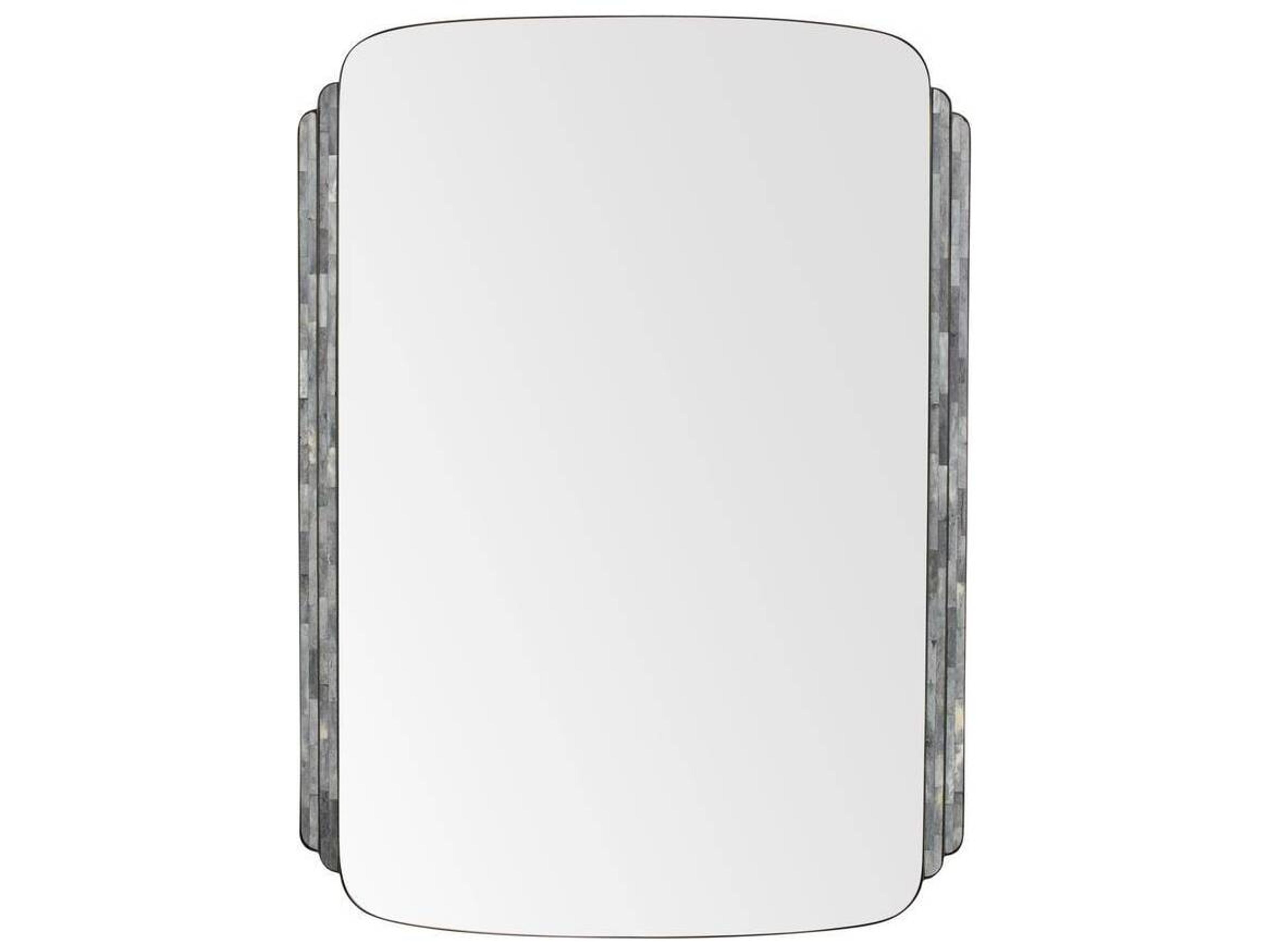 Arteriors Home Iyla Gray Bronze Plain Black Rectangular Wall Mirror