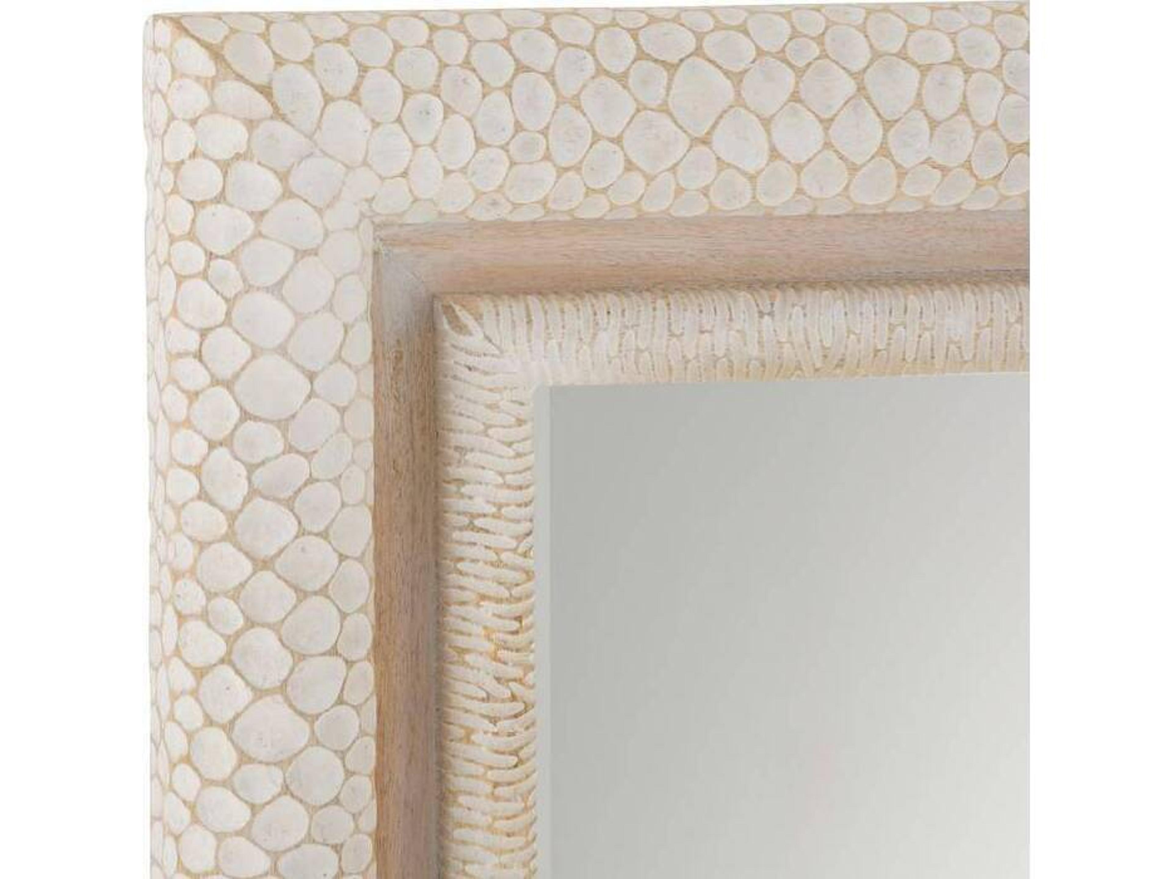 Arteriors Home Indo Whitewash Plain Rectangular Wall Mirror