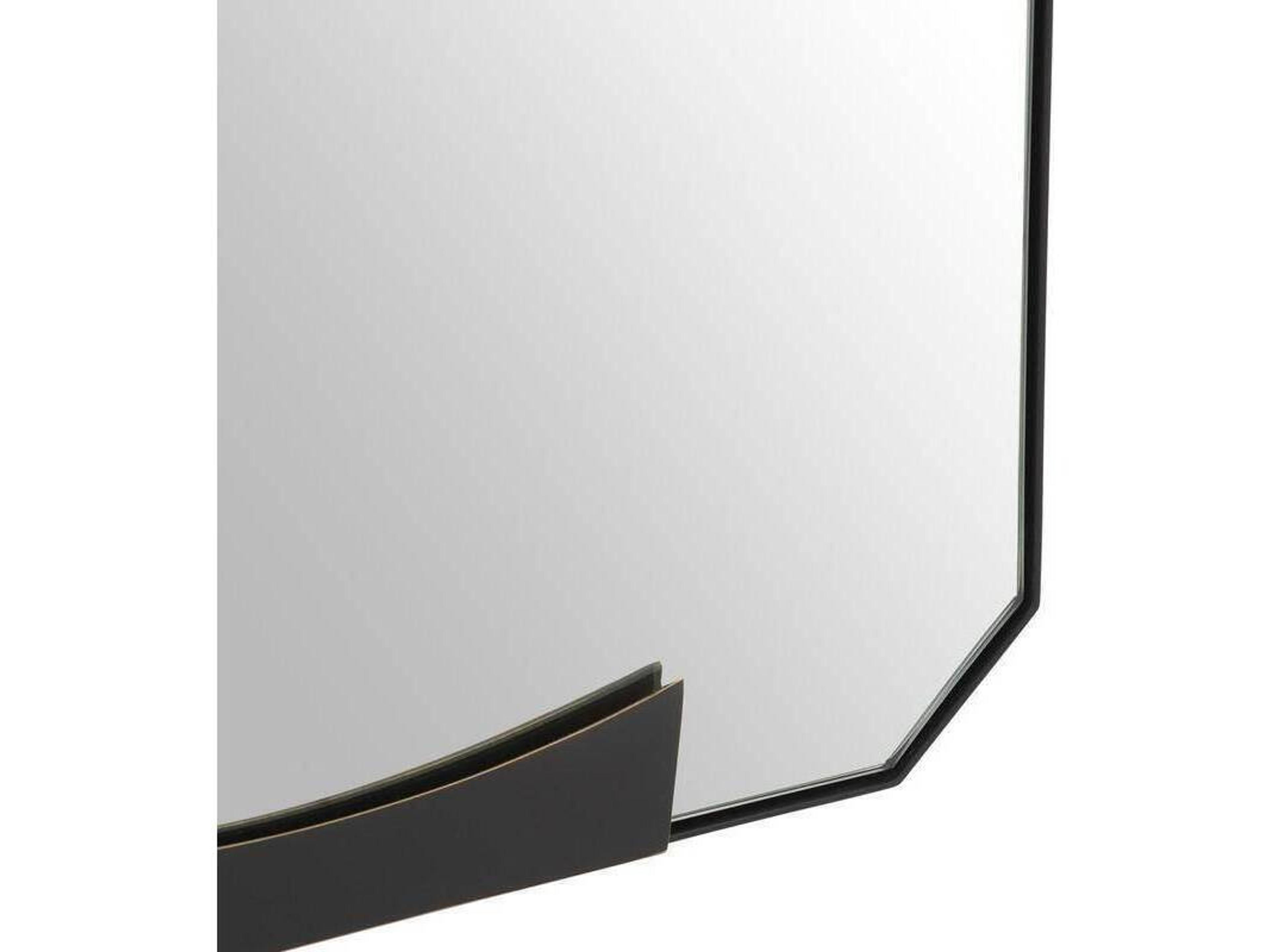 Arteriors Home Kris Bronze Blackened Iron Plain Black Rectangular Wall Mirror