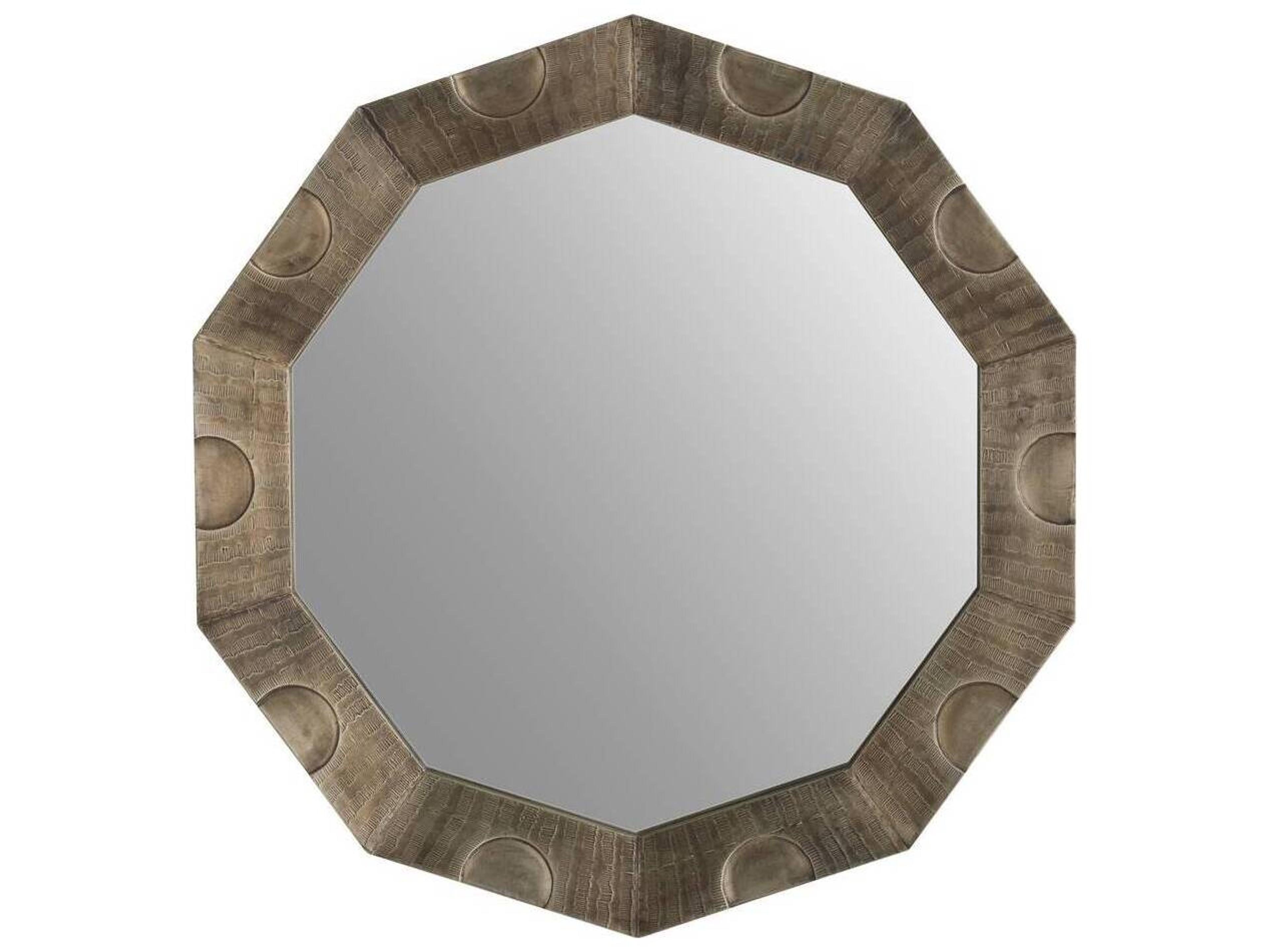 Arteriors Home Kiernan Burnished Silver Plain Gray Wall Mirror