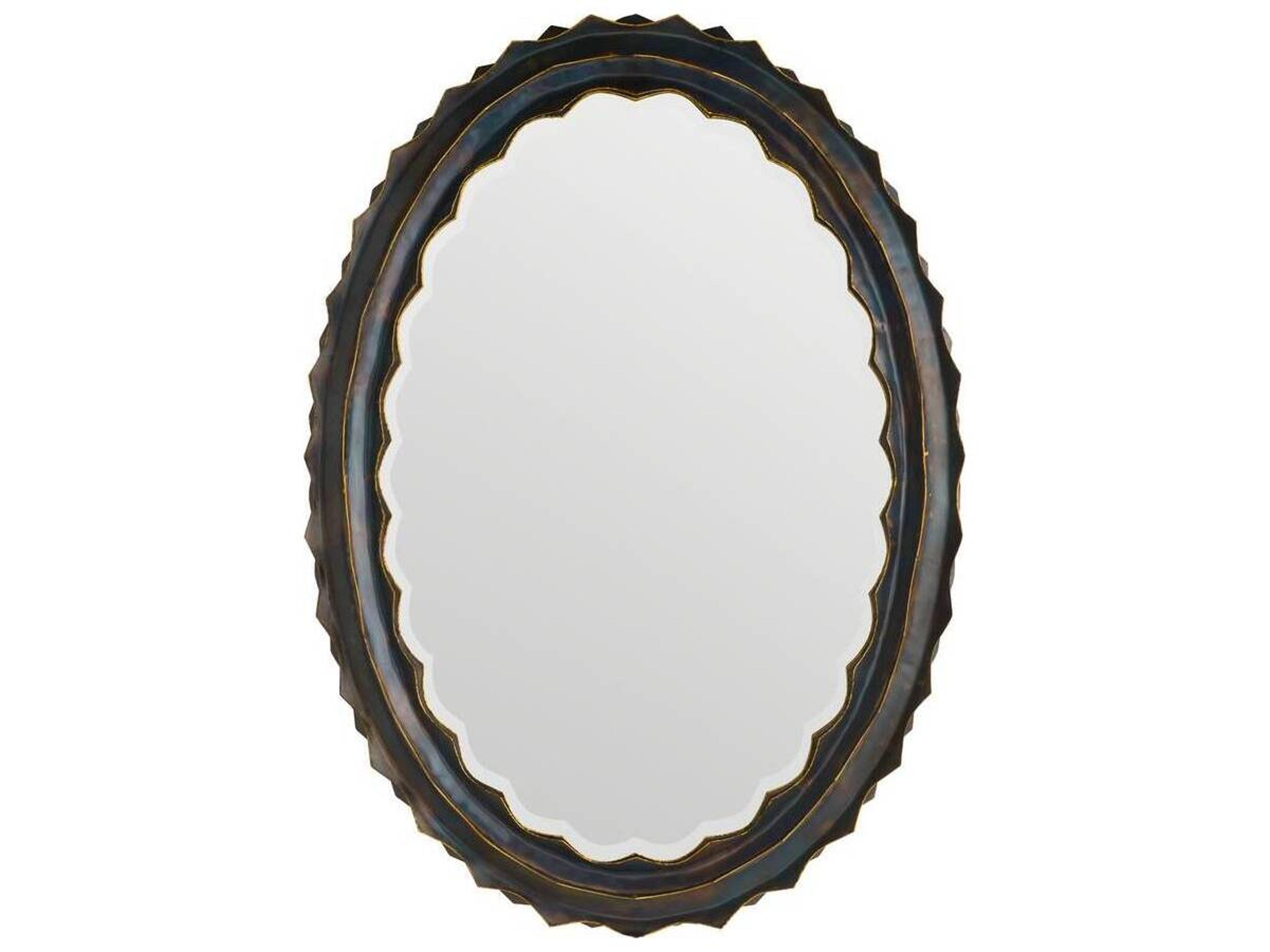 Arteriors Home Burnt Iron Wall Mirror Oval