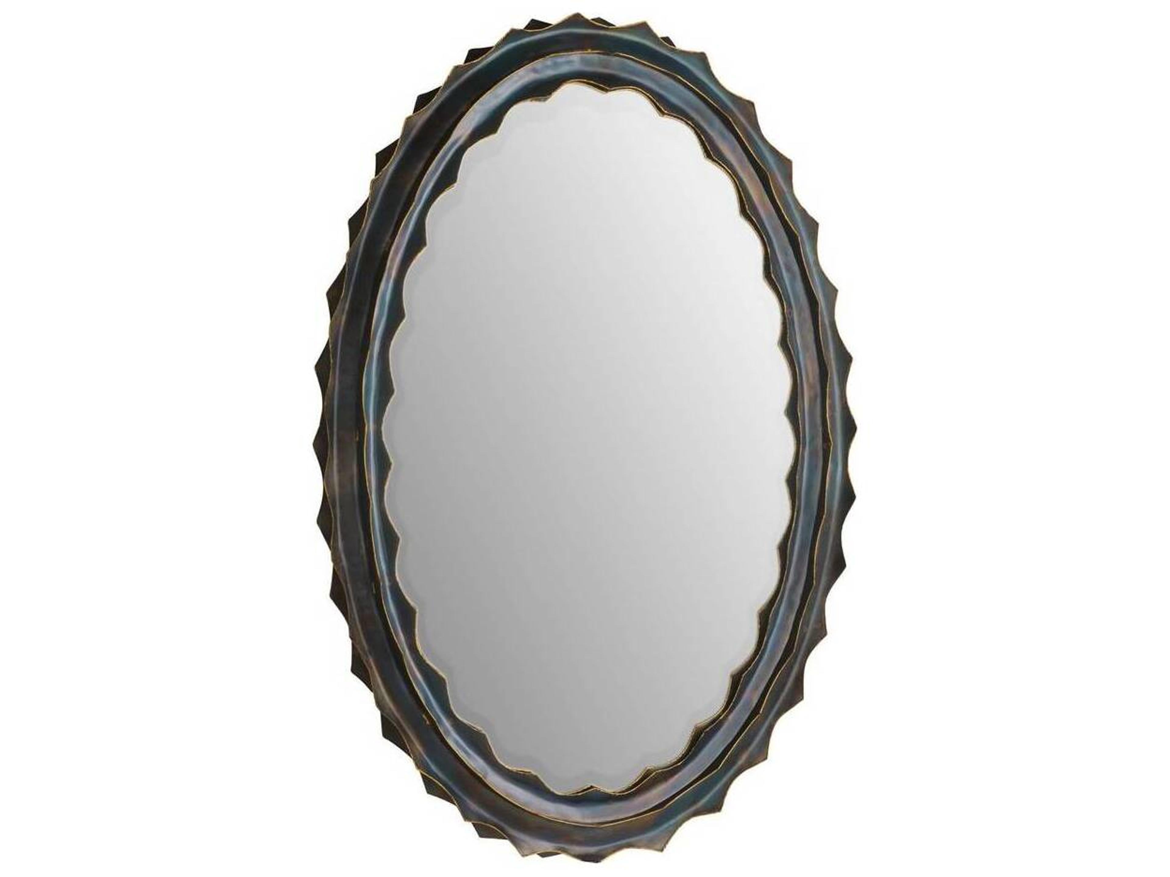 Arteriors Home Burnt Iron Wall Mirror Oval