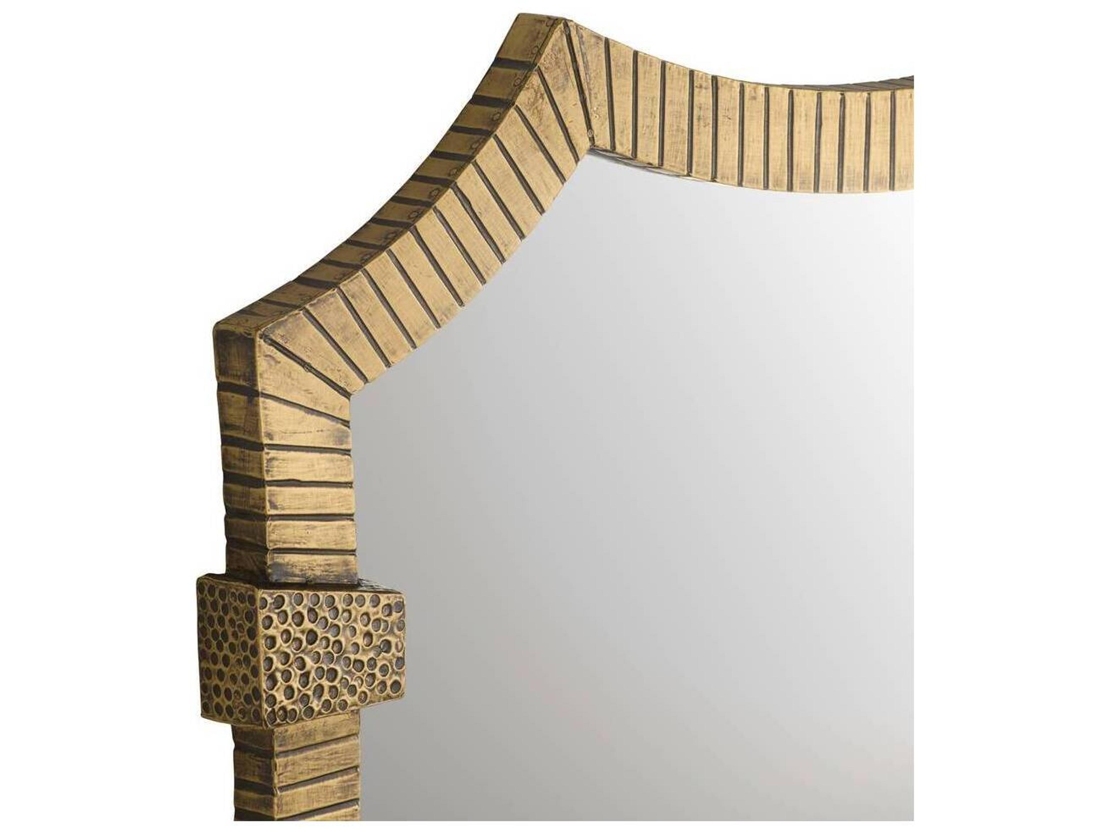 Arteriors Home Antique Brass Wall Mirror Vertical