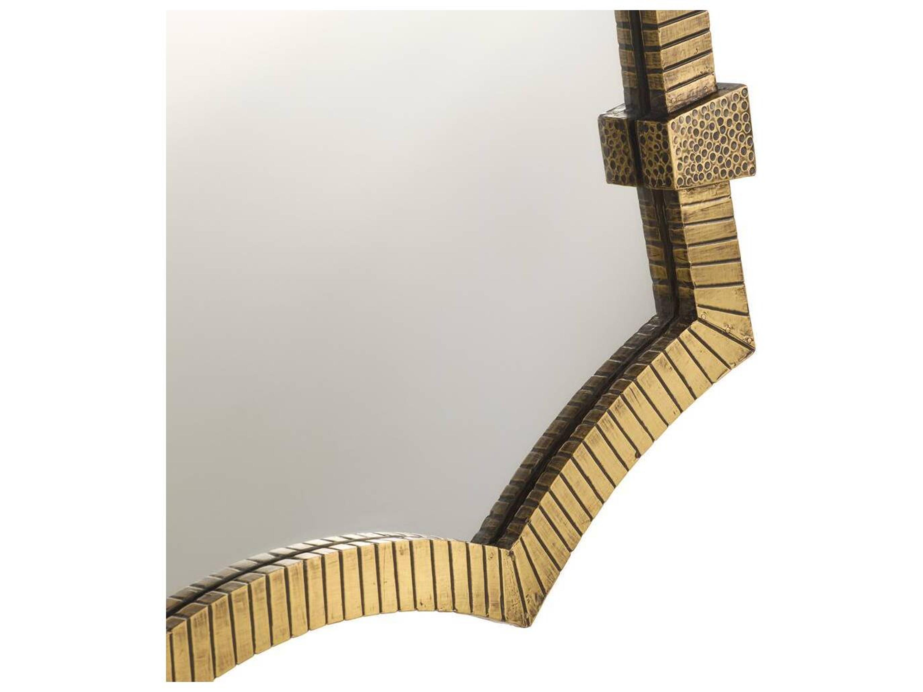 Arteriors Home Antique Brass Wall Mirror Vertical