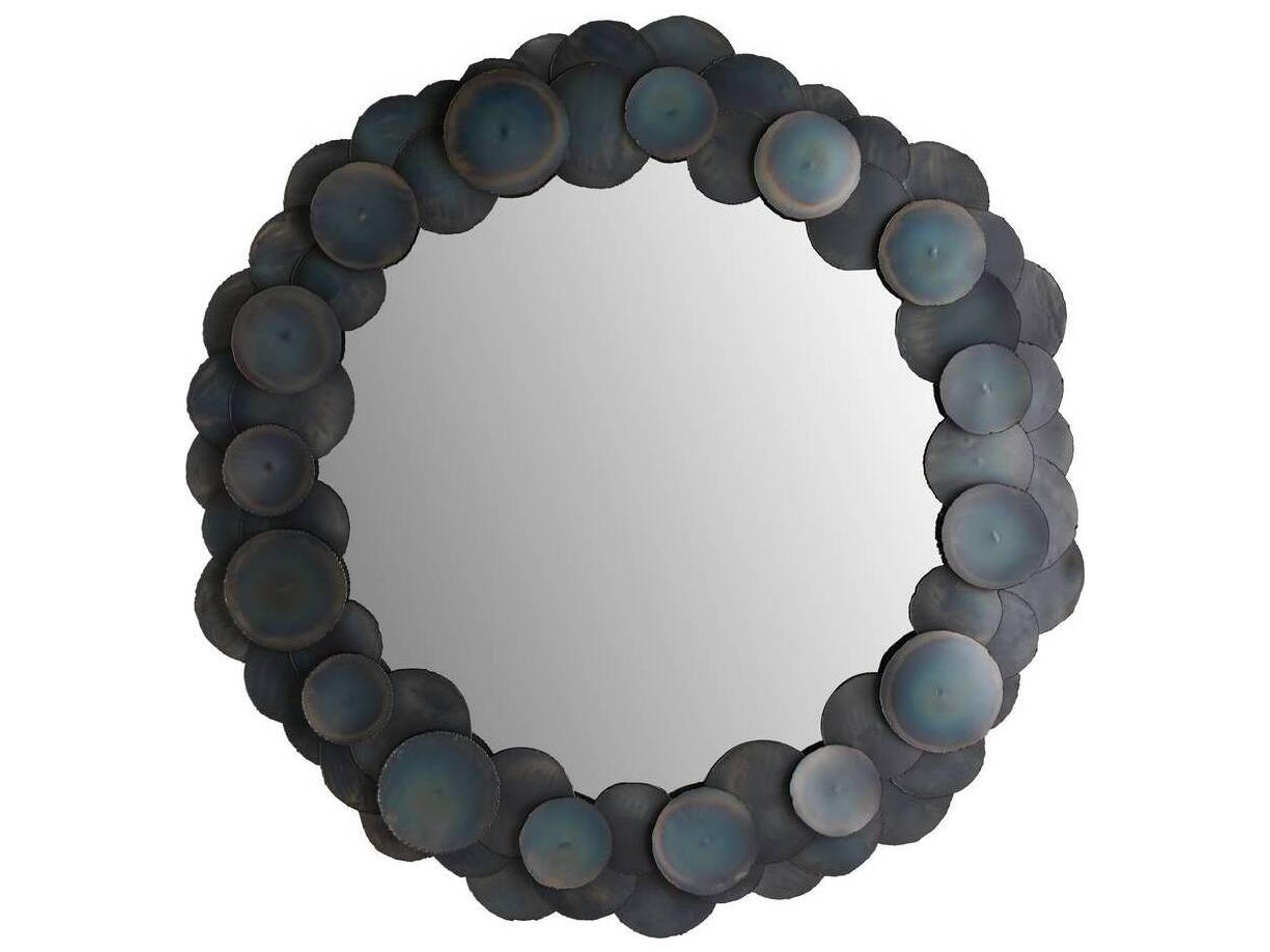 Arteriors Home Burnt Iron Wall Mirror Round