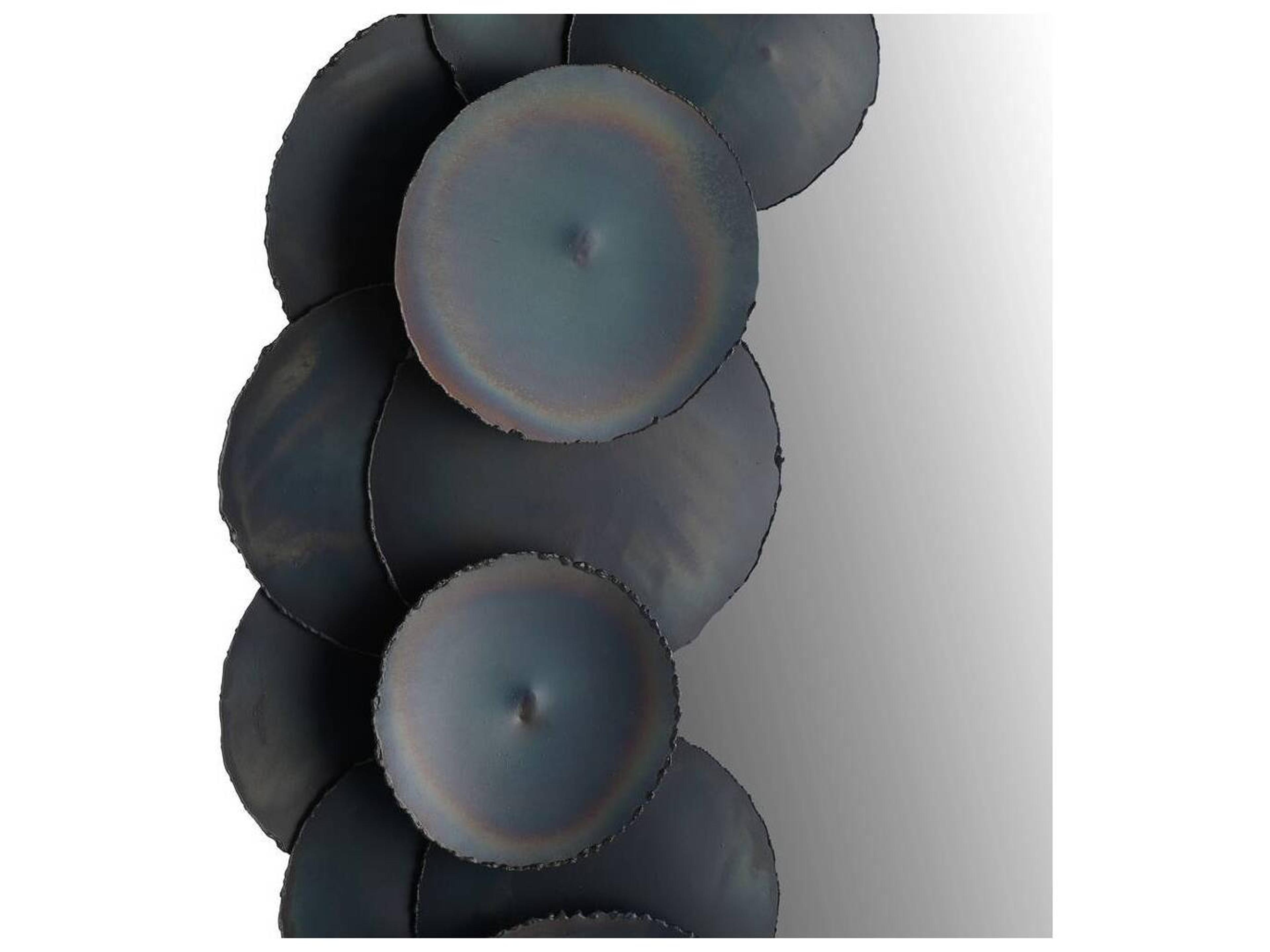 Arteriors Home Burnt Iron Wall Mirror Round