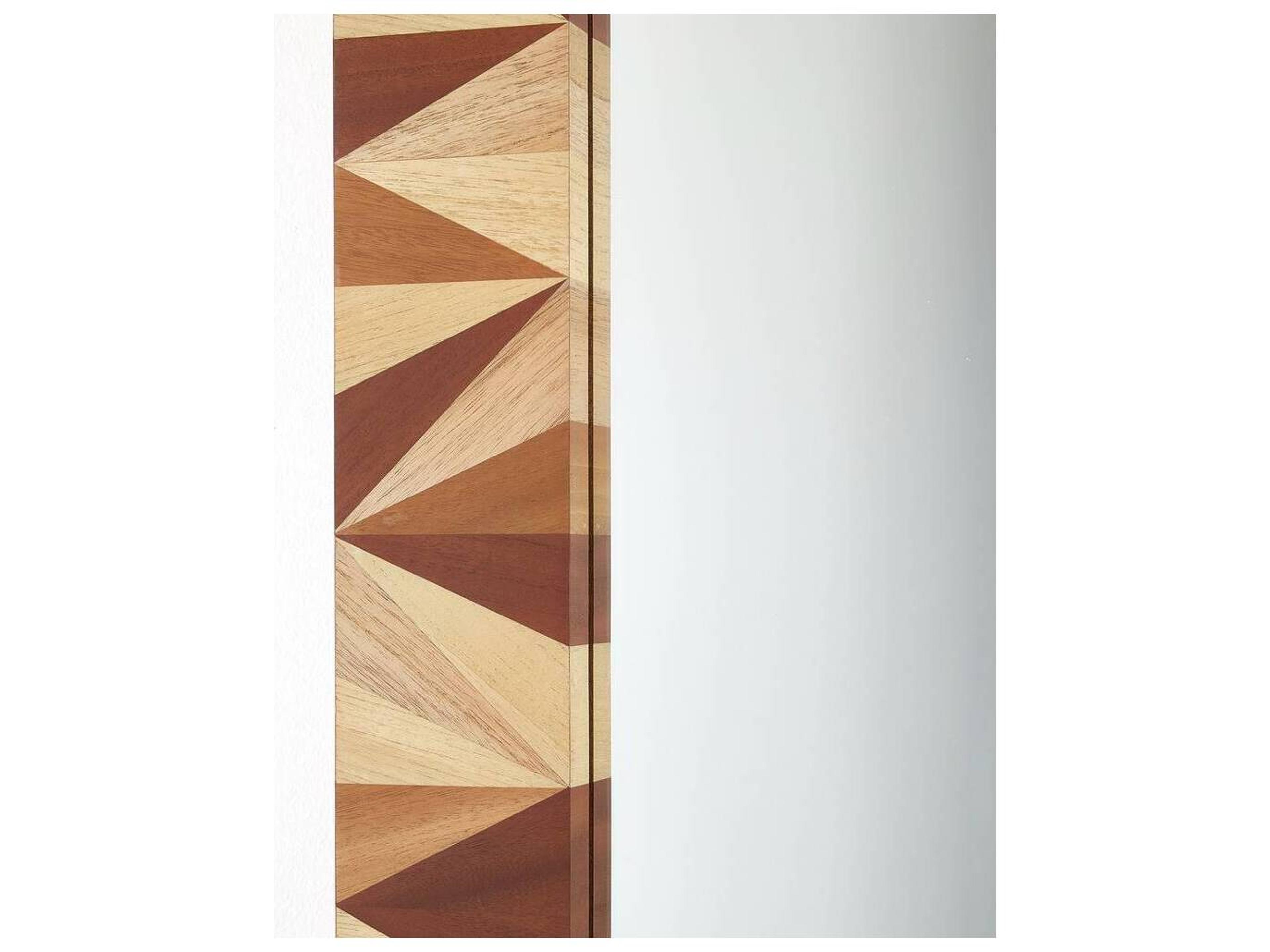 Arteriors Home Blonde Straw Marquetry Plain Wall Mirror Rectangular