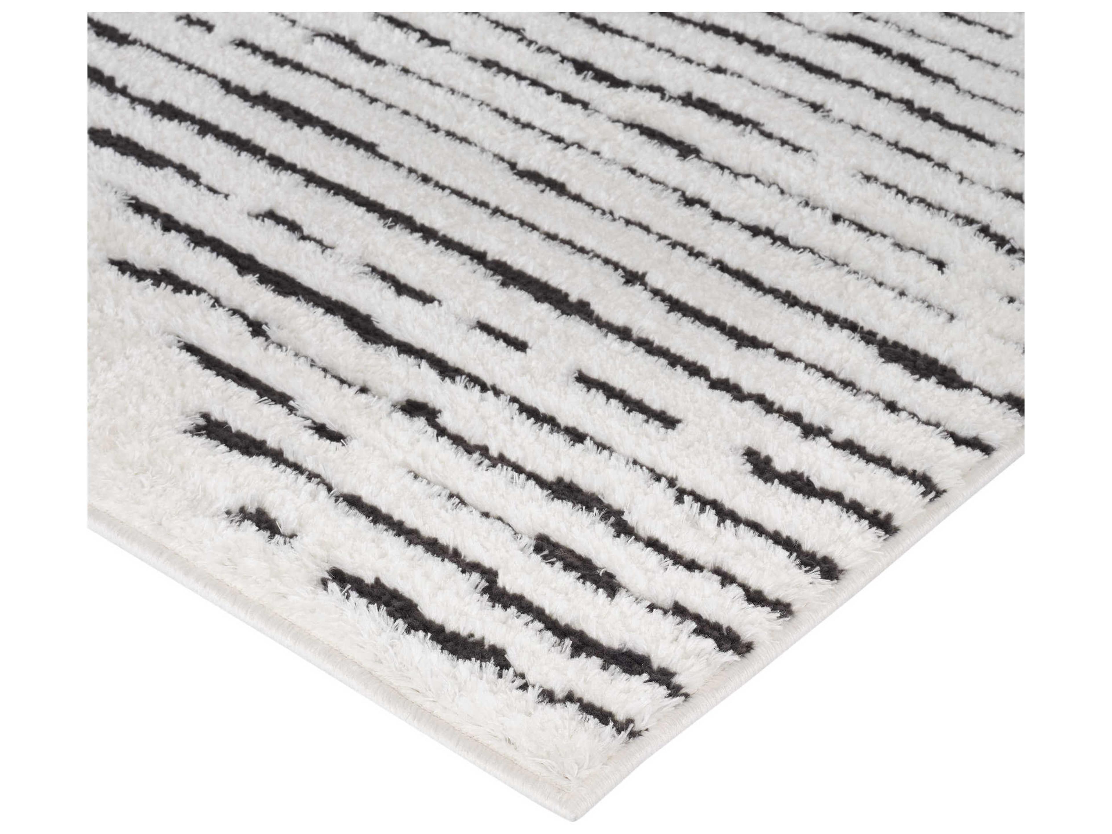 Amer Rugs Monotone Geometric Runner Area Rug