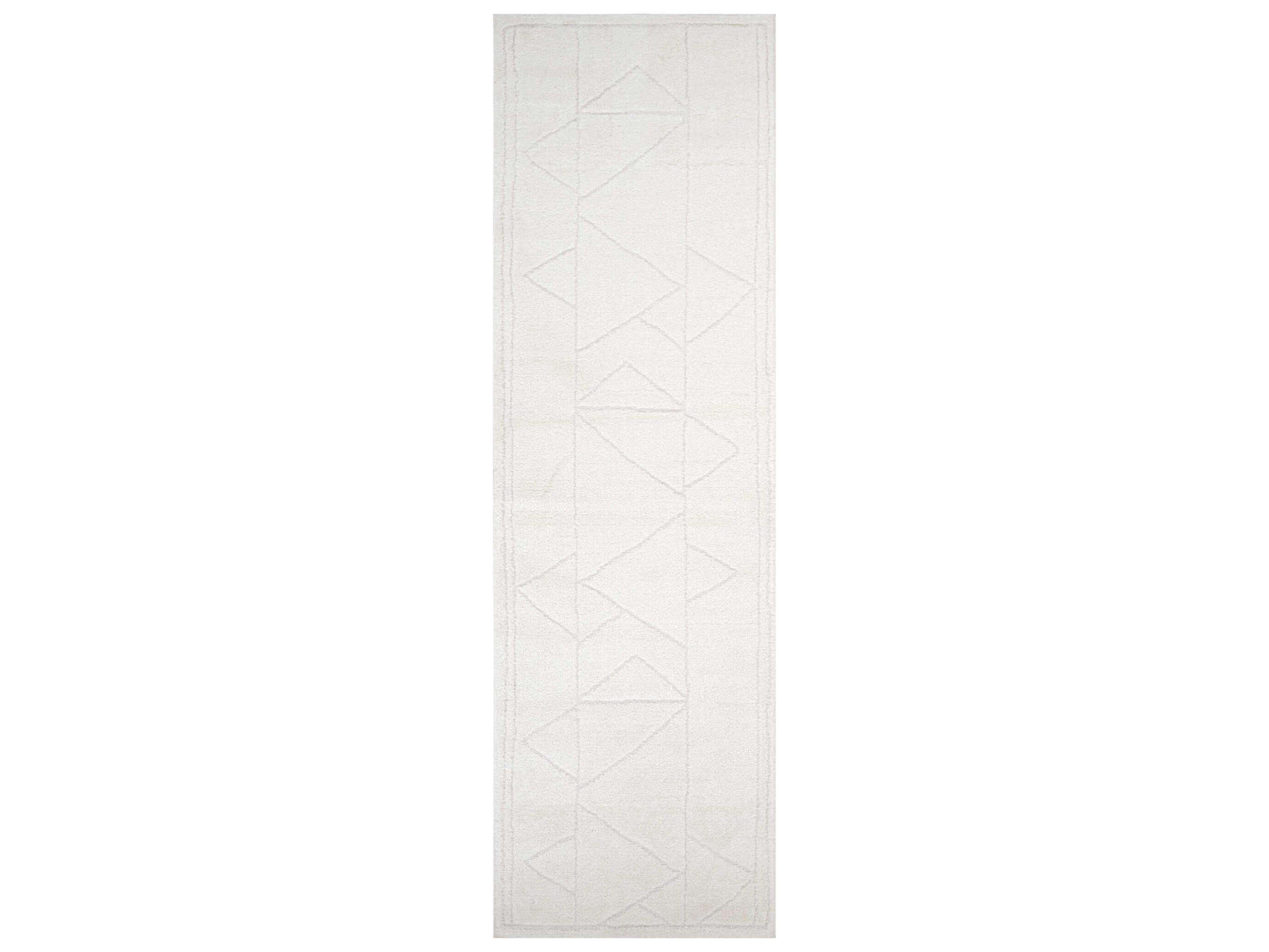 Monotone Abstract Runner Area Rug