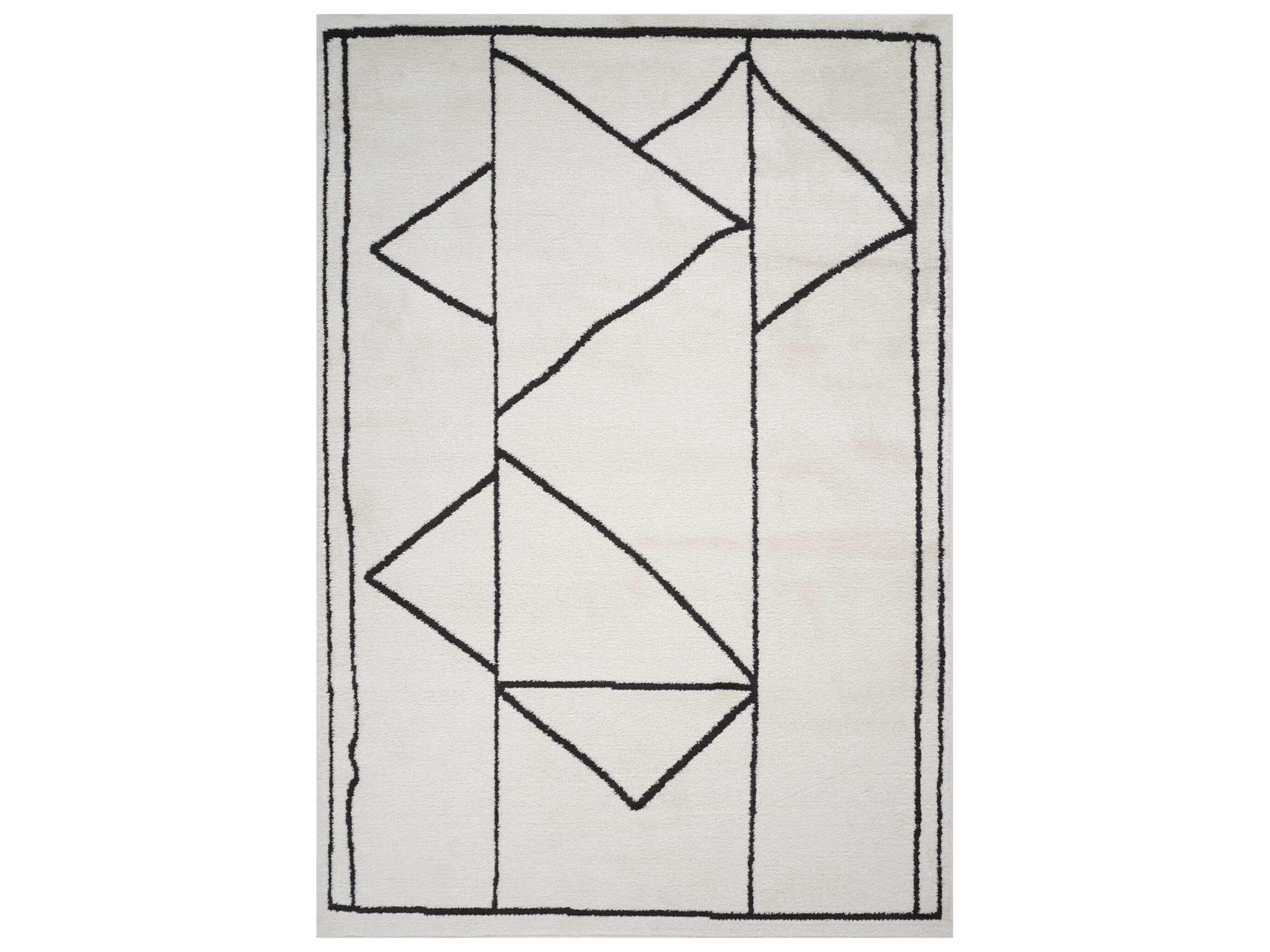 Monotone Abstract Area Rug