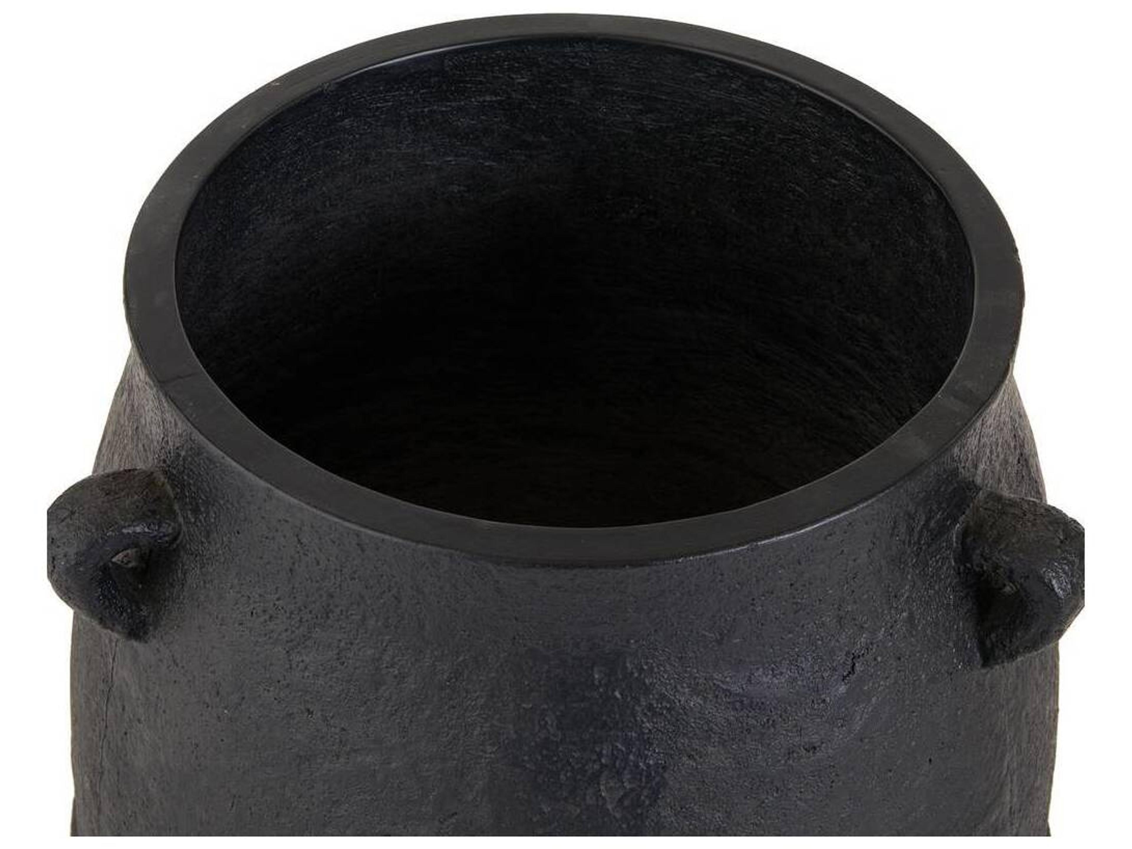 Arteriors Outdoor Chicago Matte Black Planter