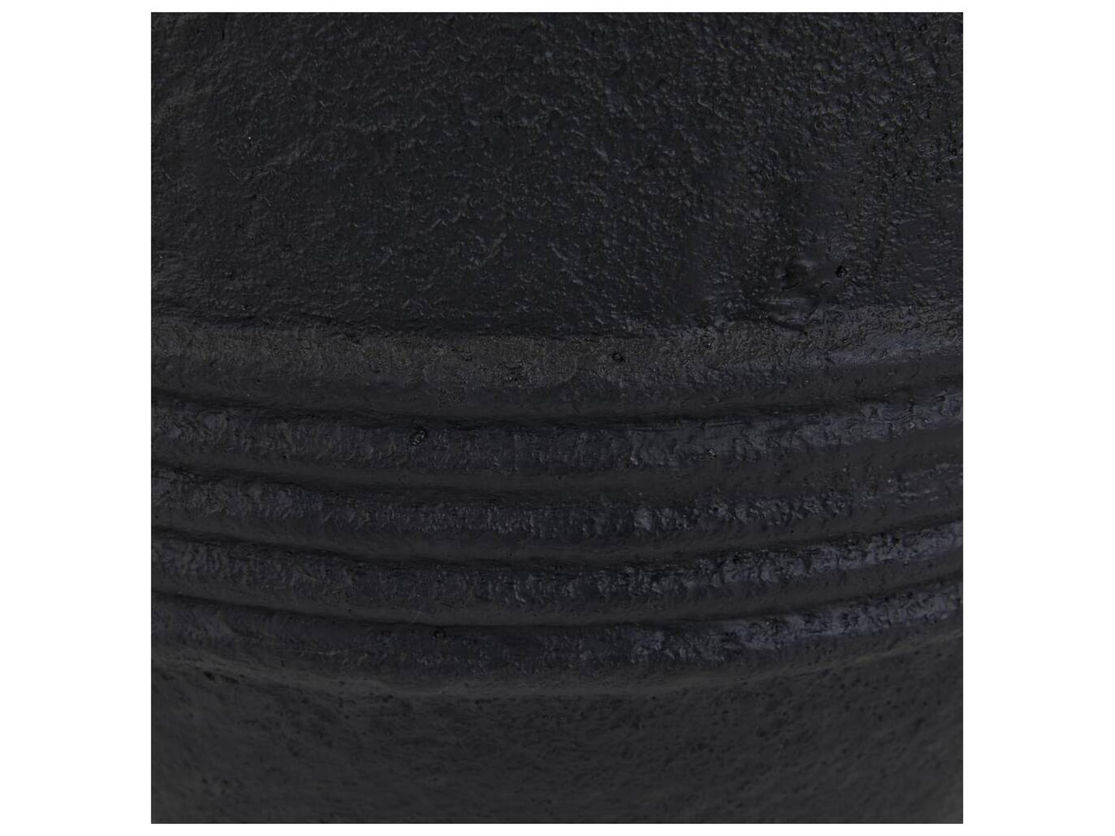 Arteriors Outdoor Chicago Matte Black Planter