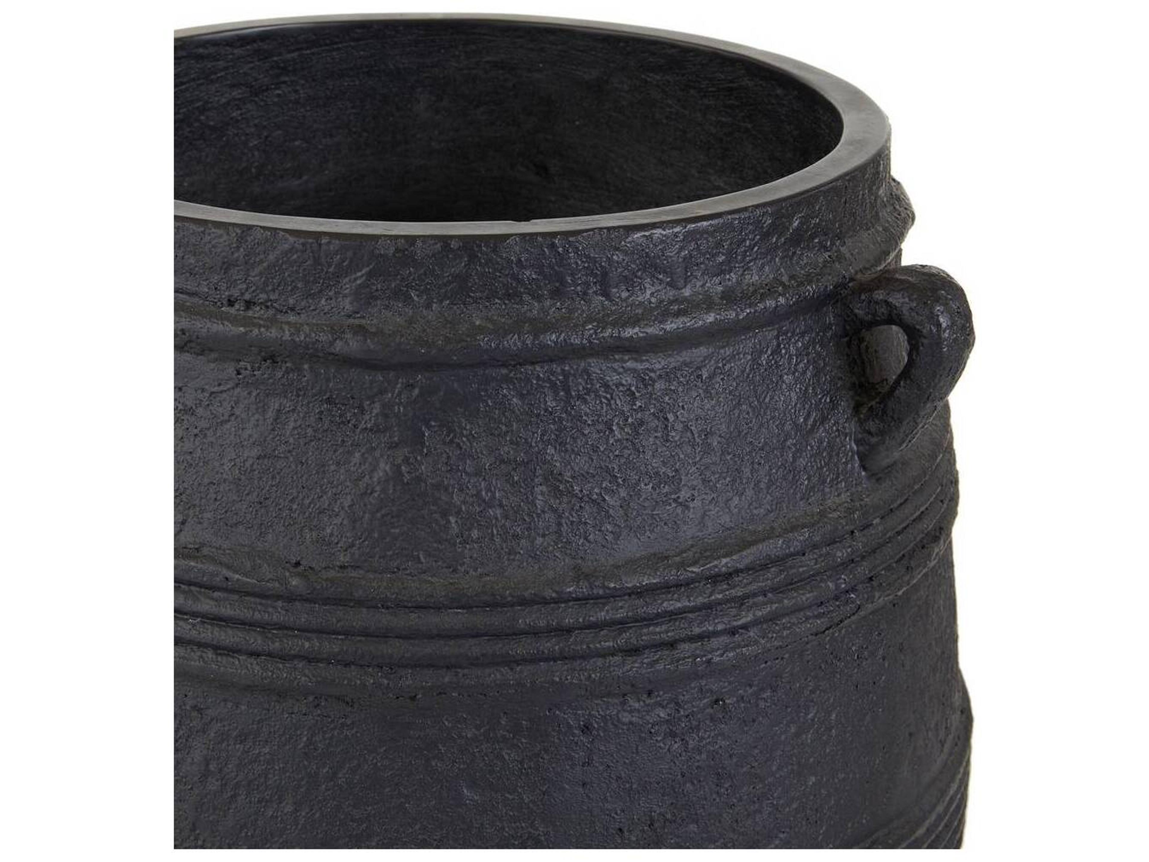 Arteriors Outdoor Chicago Matte Black Planter