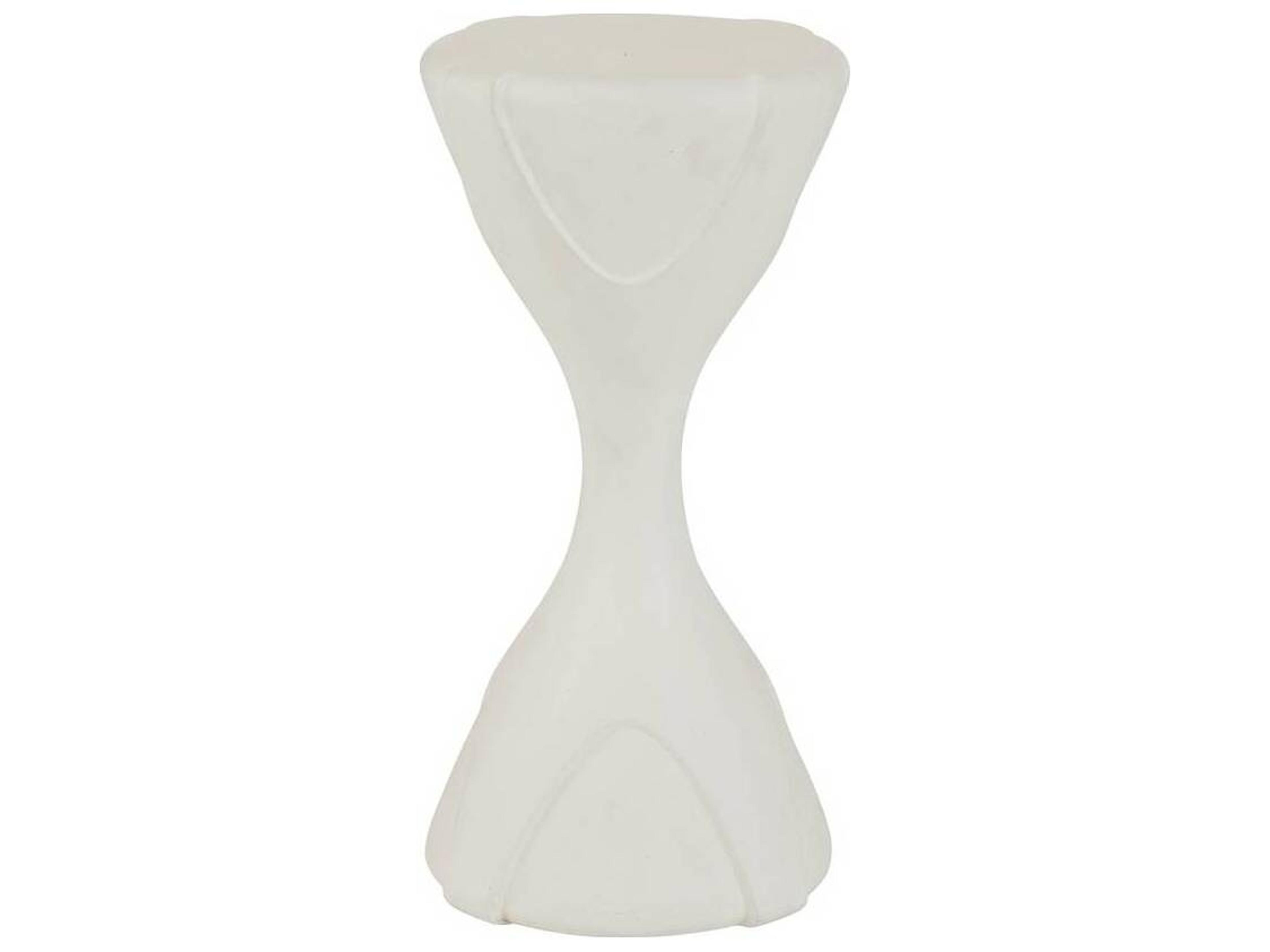Dewey Outdoor Accent Table Ivory Concrete