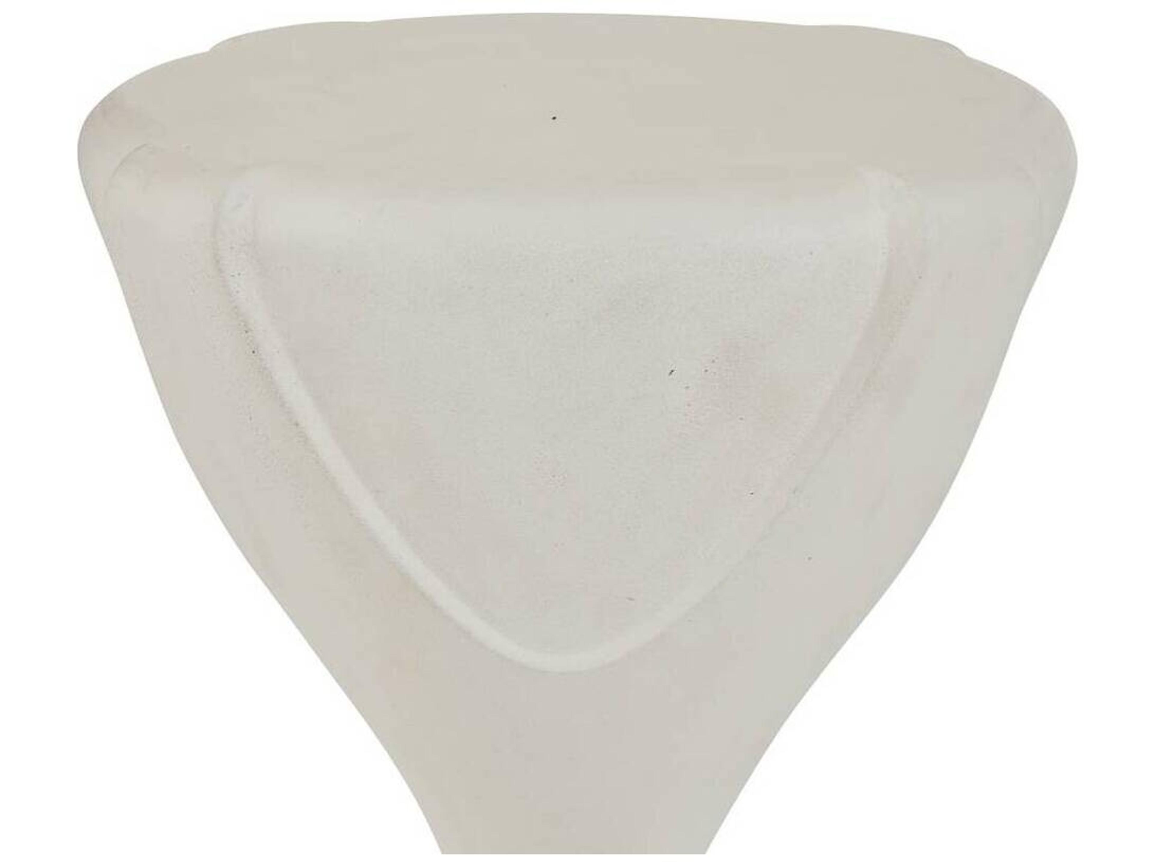 Arteriors Outdoor Dewey Ivory Concrete Round End Table