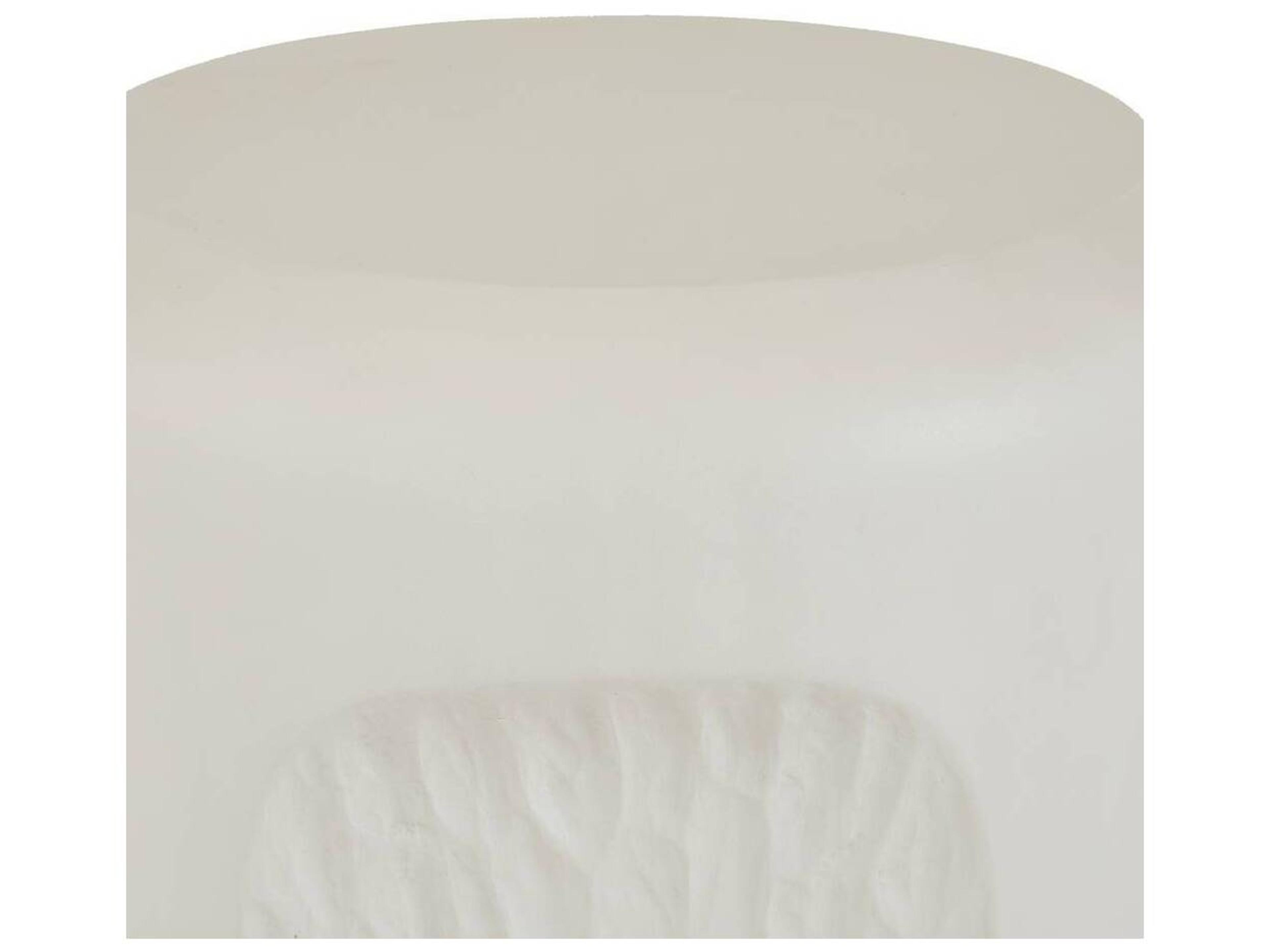 Arteriors Outdoor Caper Ivory Concrete Round End Table