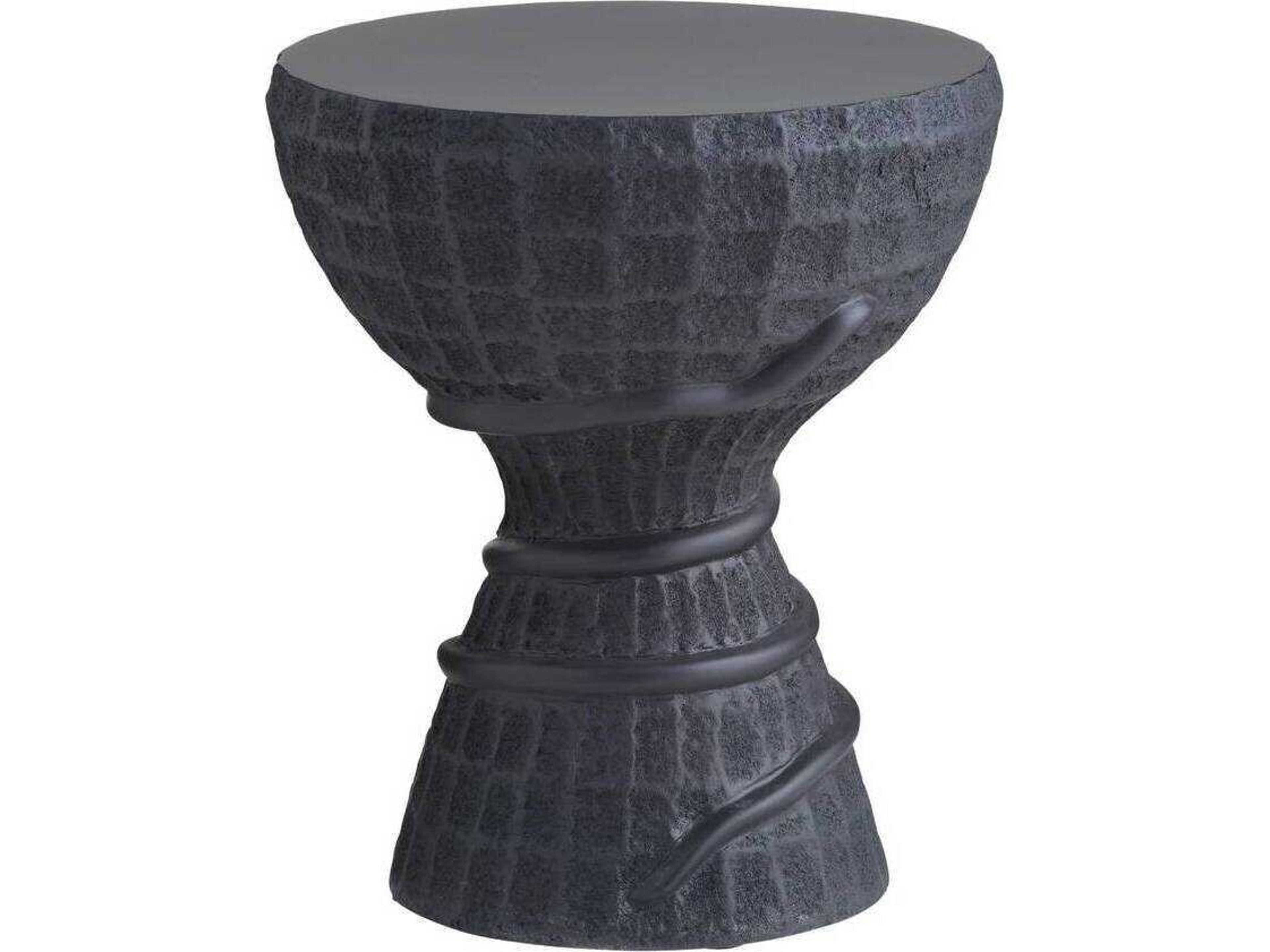 Kobra Accent Table Black Volcanic Ash