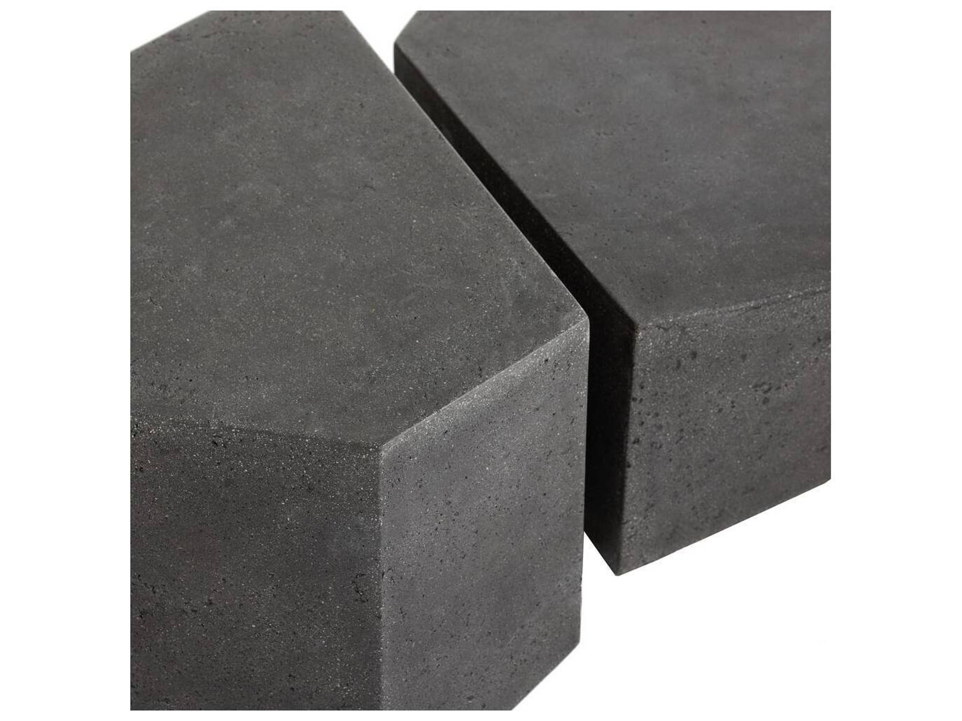 Arteriors Outdoor Drover Black Concrete Coffee Table