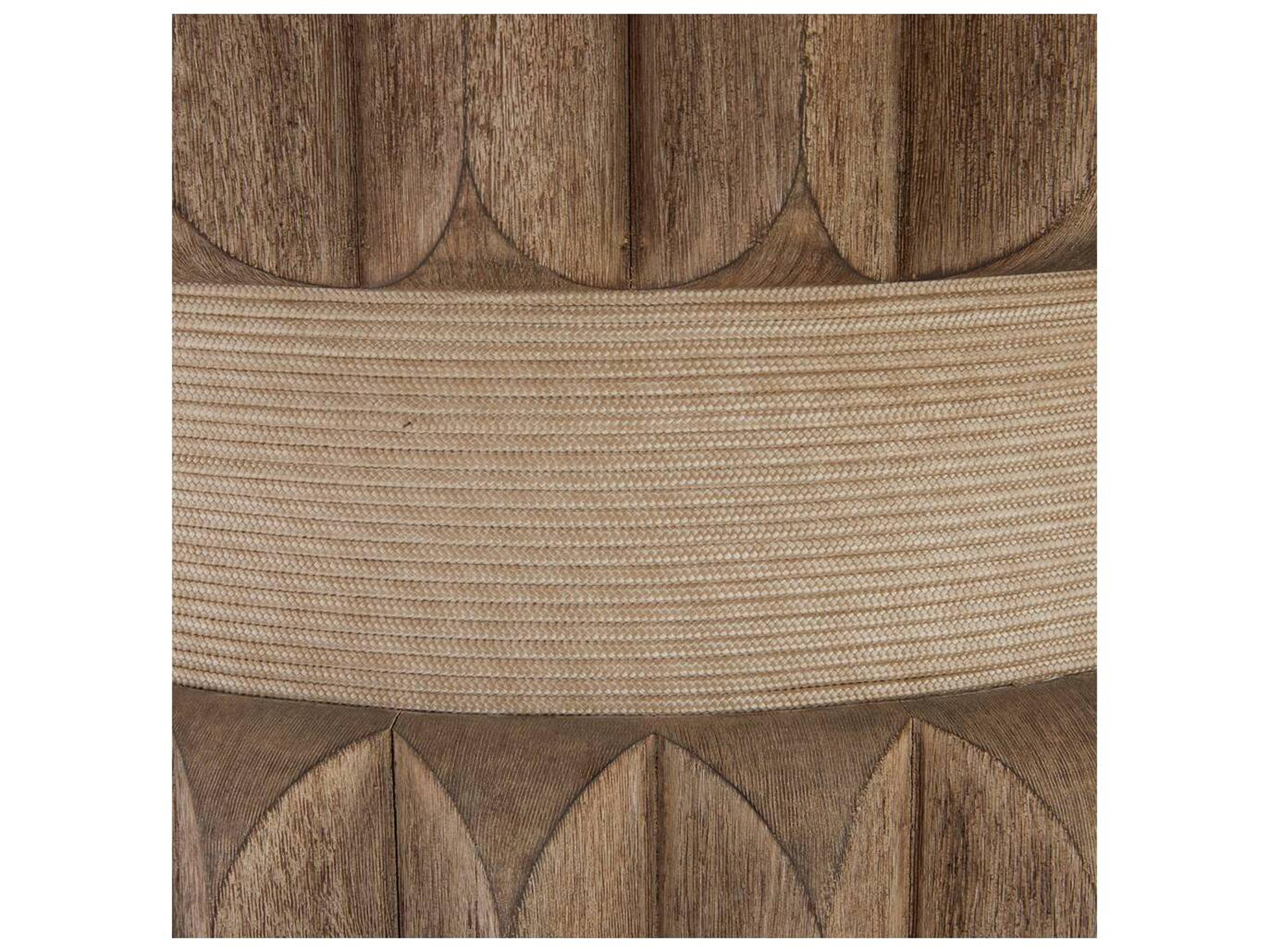 Arteriors Outdoor Echo Willow Teak Round Dining Table