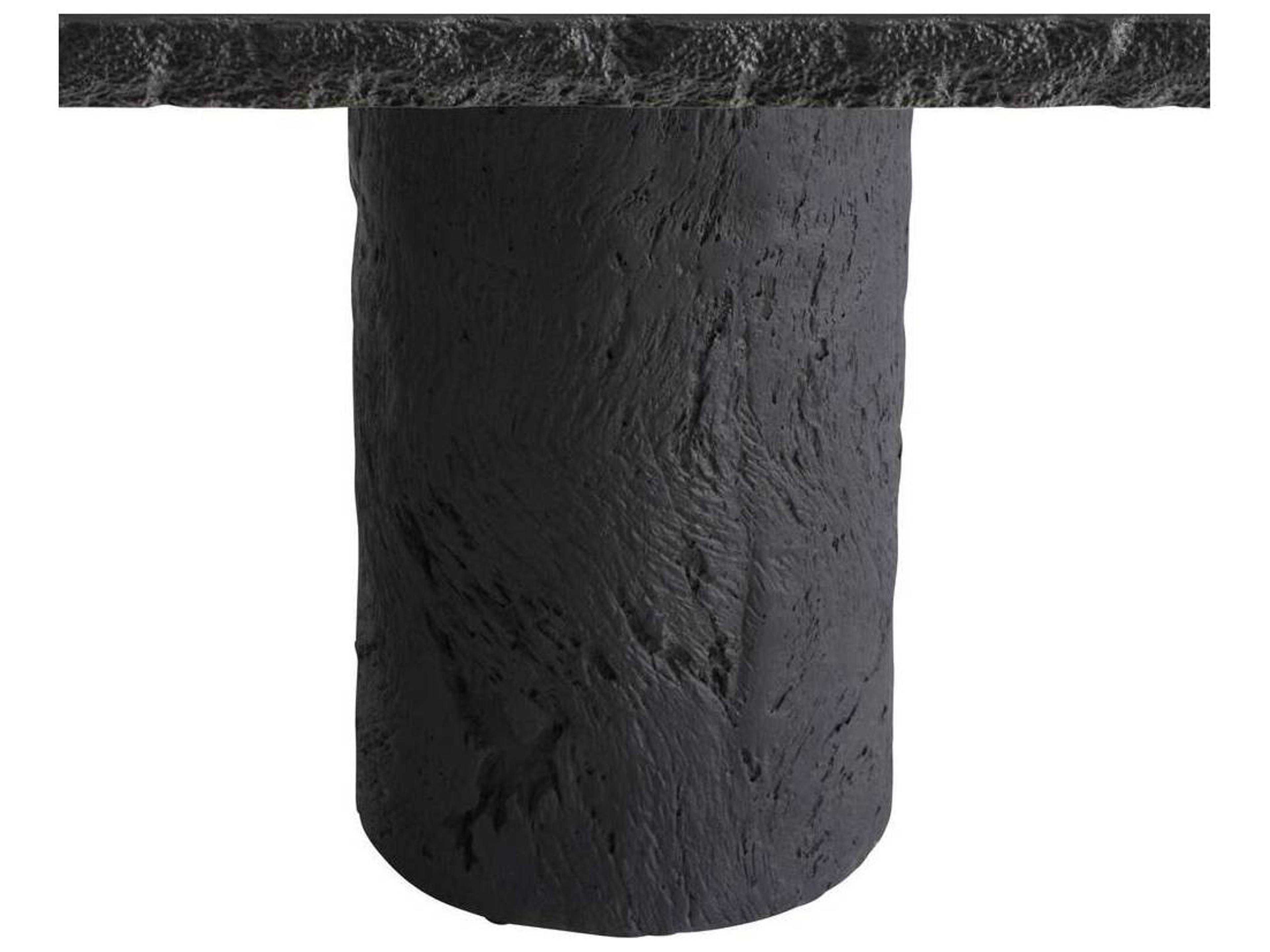 Arteriors Outdoor Gemini Matte Carbon Concrete Rectangular Dining Table