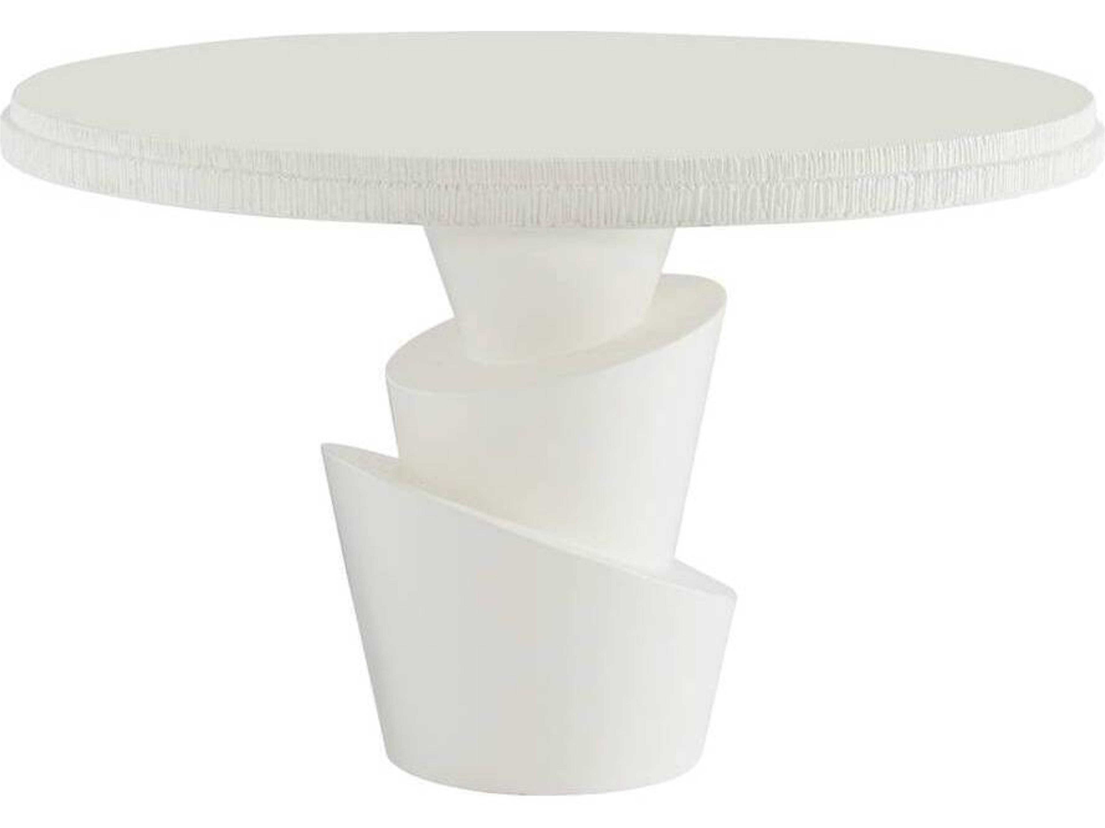 Arteriors Outdoor Figueroa Ivory Concrete Round Dining Table