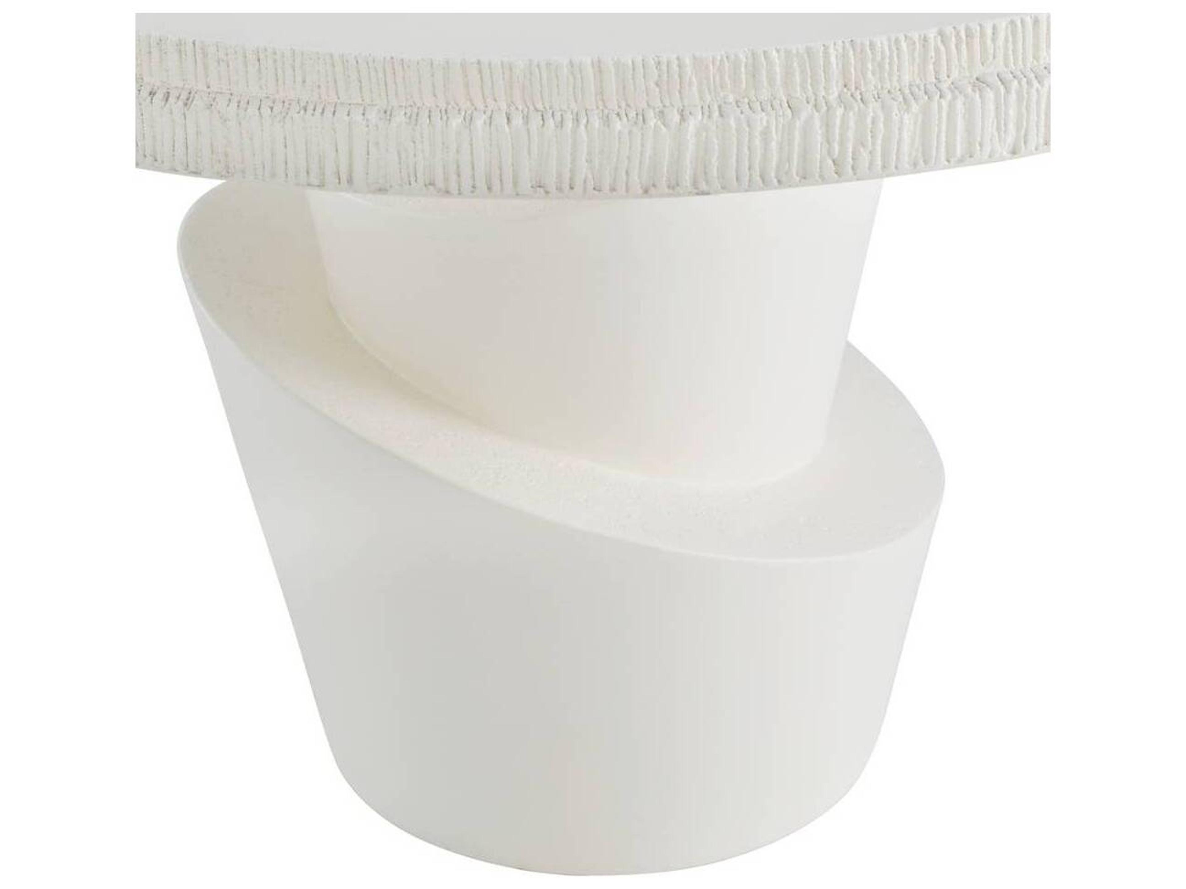 Arteriors Outdoor Figueroa Ivory Concrete Round Dining Table